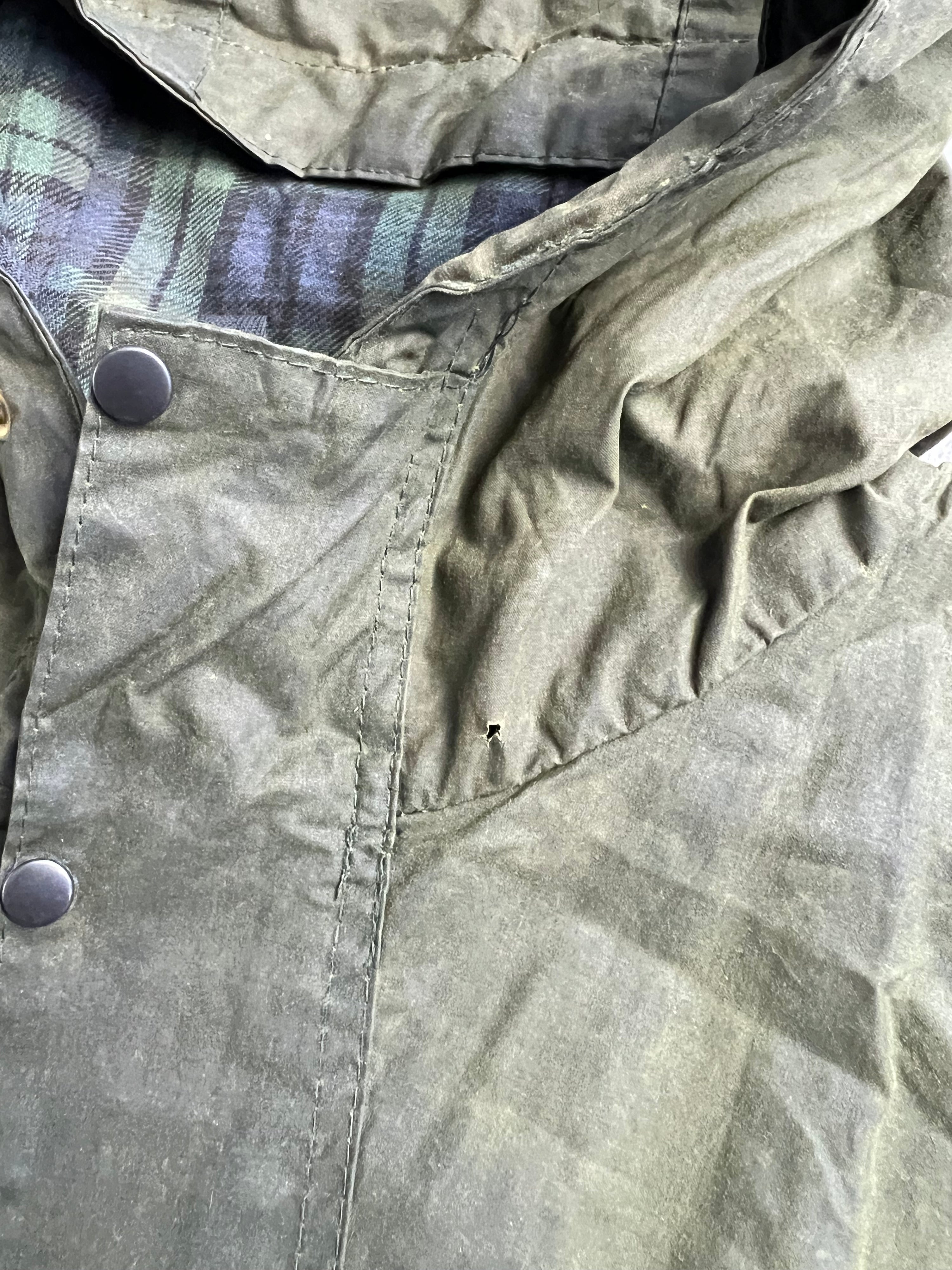 BARBOUR PARKA DURHAM LINED JACKET GREEN - L/XL