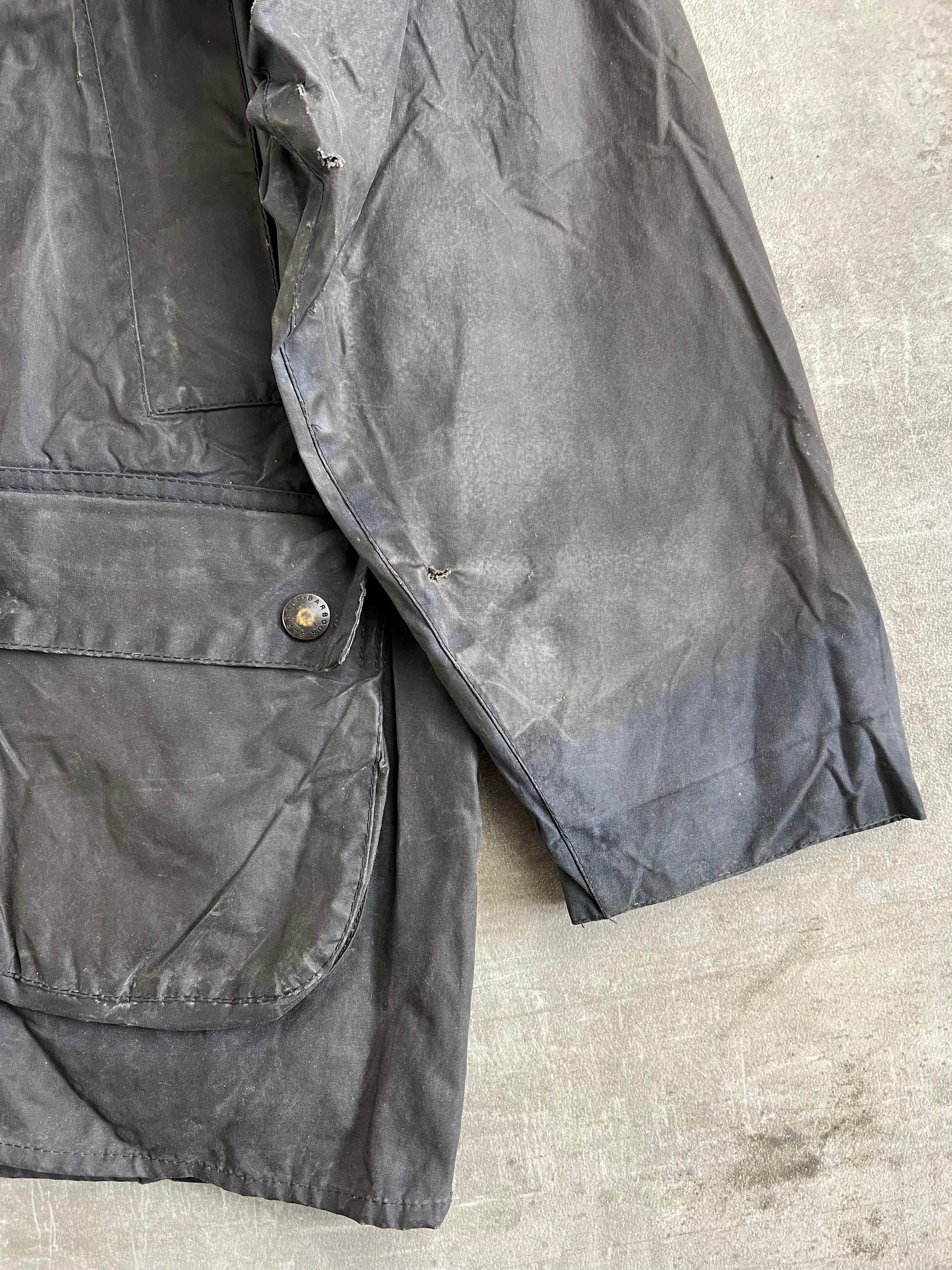 BARBOUR BEDALE WAXED JACKET BLUE - M/L