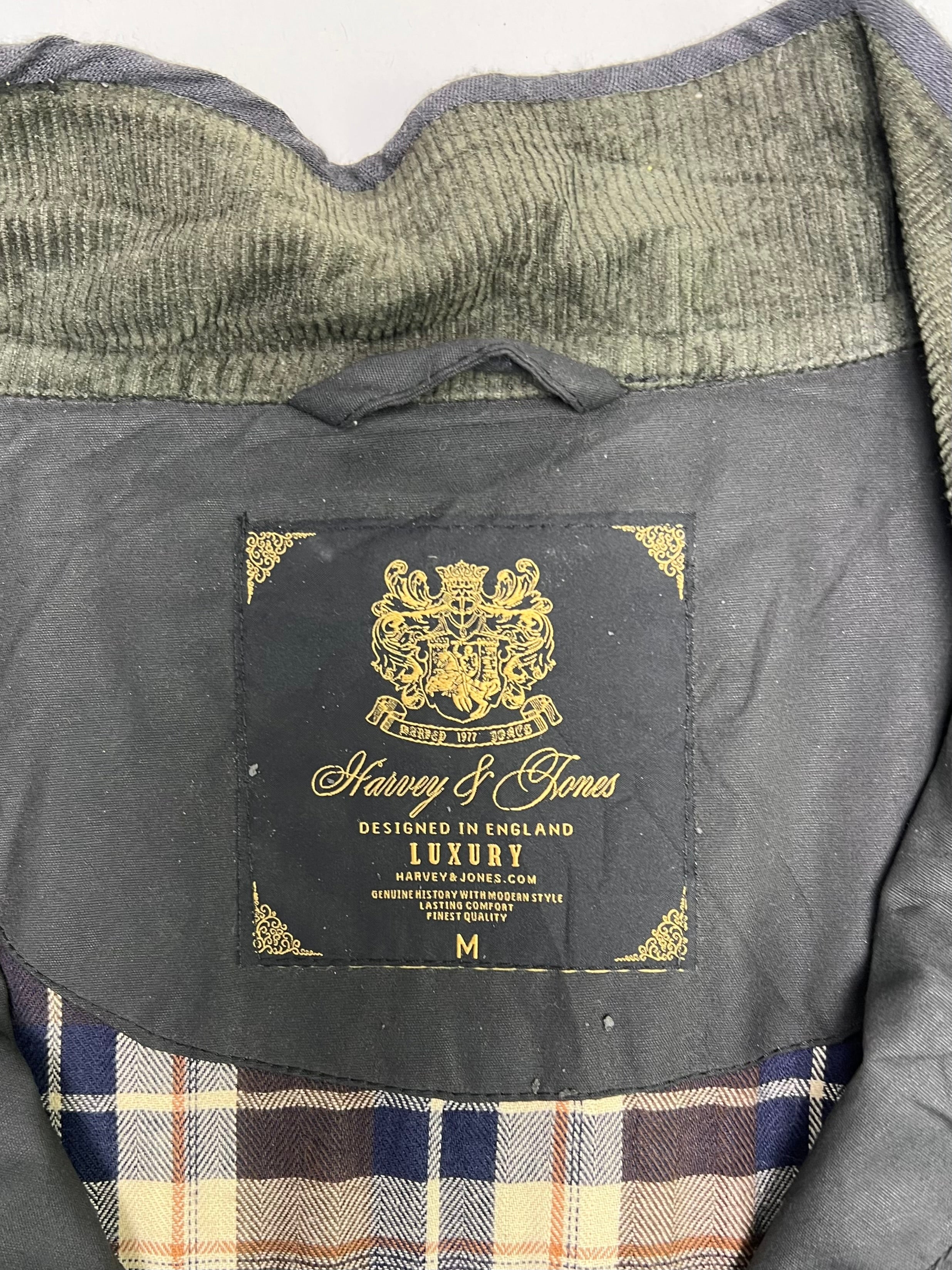 VINTAGE MOTORCYCLE WAXED JACKET - M