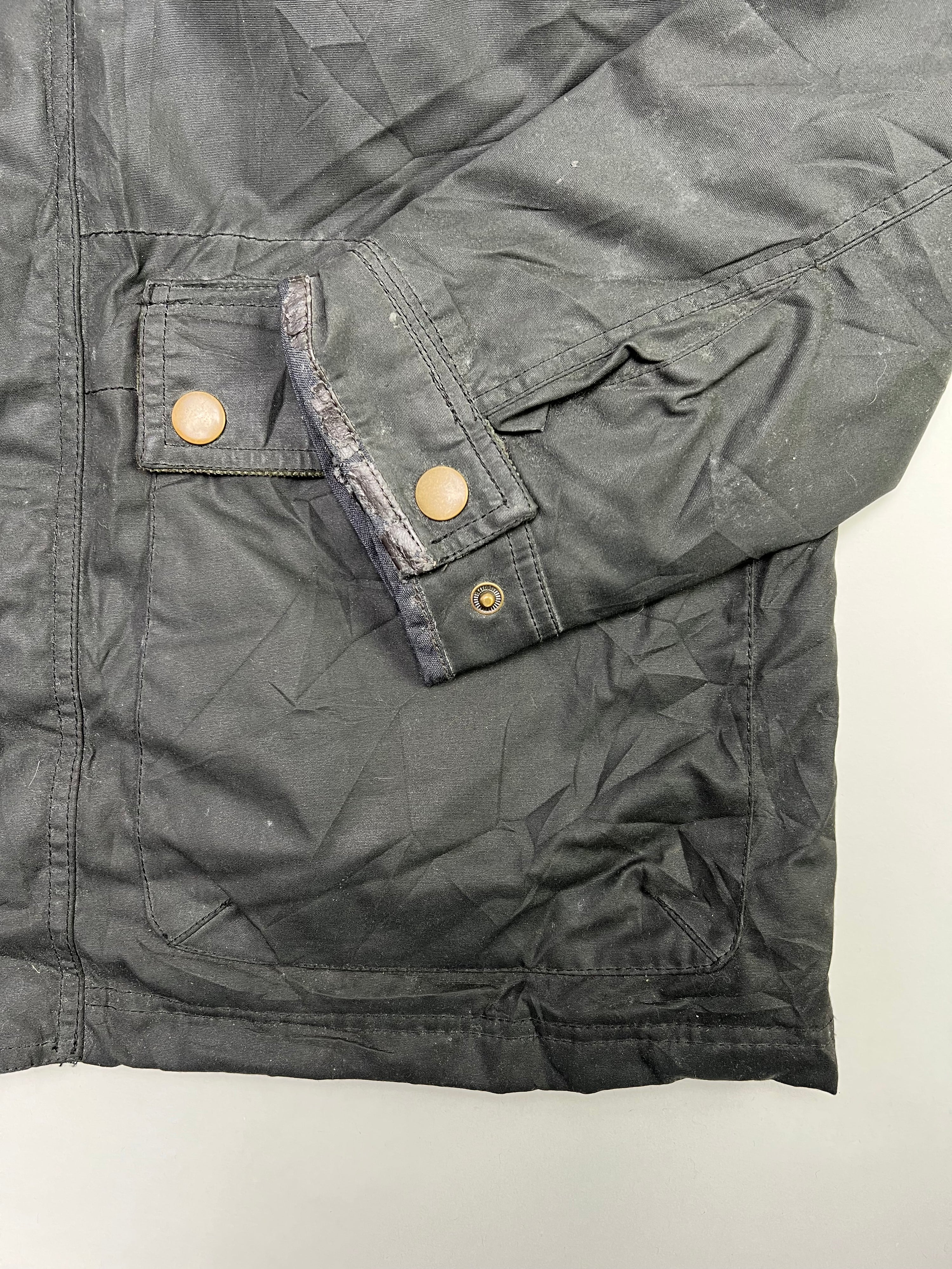 VINTAGE MOTORCYCLE WAXED JACKET - M