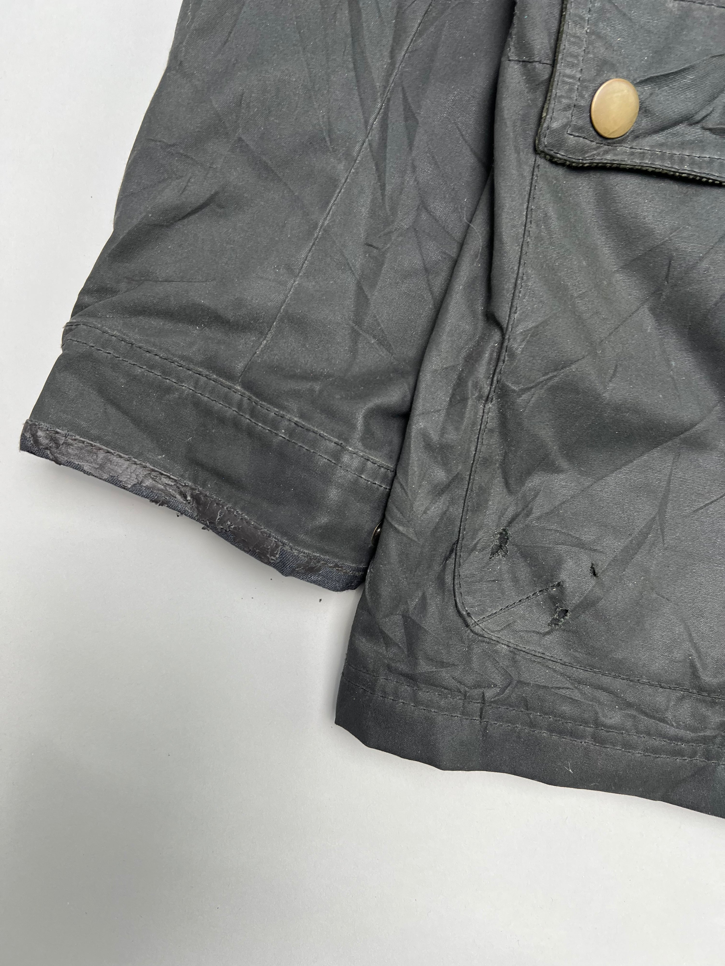 VINTAGE MOTORCYCLE WAXED JACKET - M