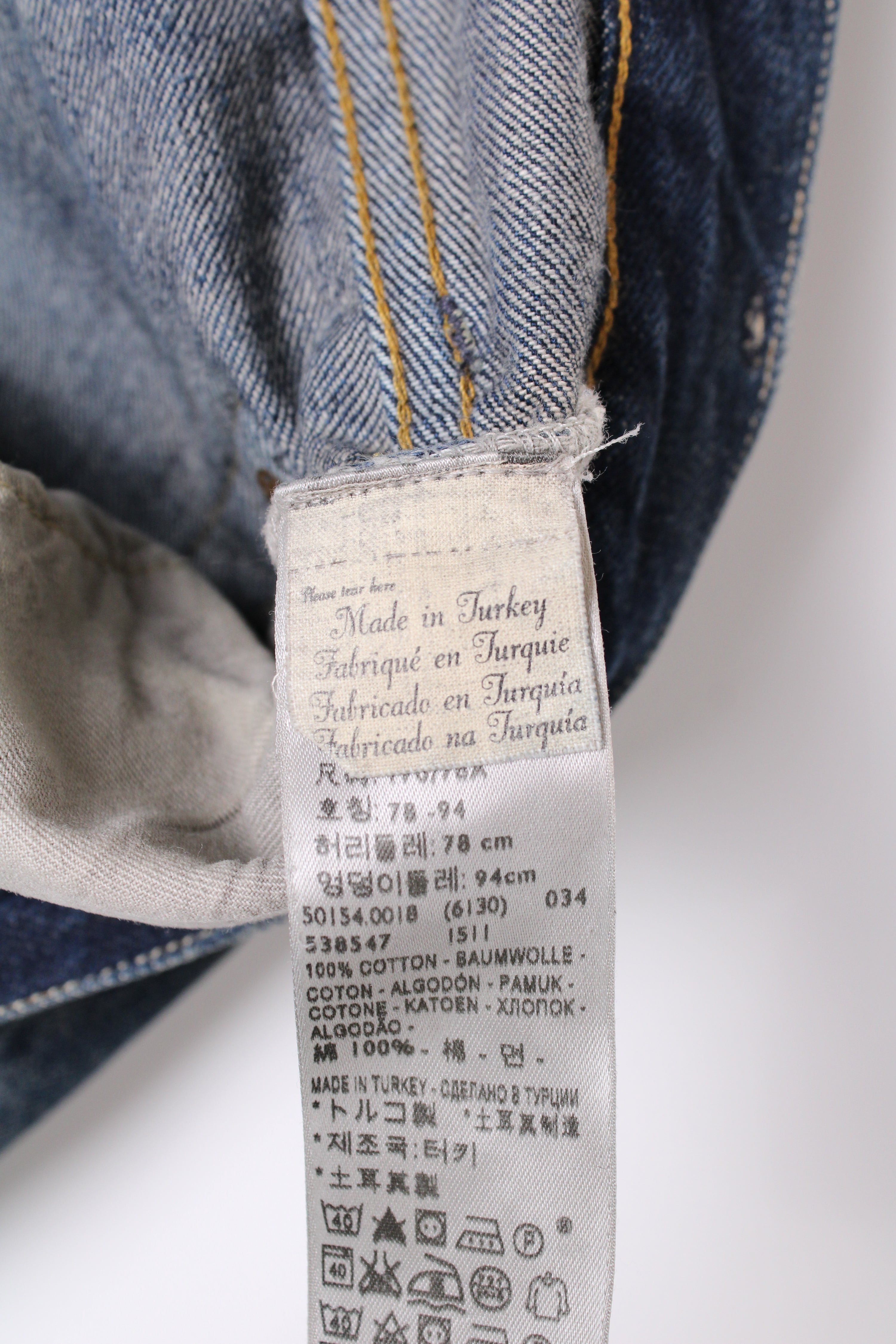 LEVIS VINTAGE 501Z XX SELVEDGE DENIM VTG BIG E - W31