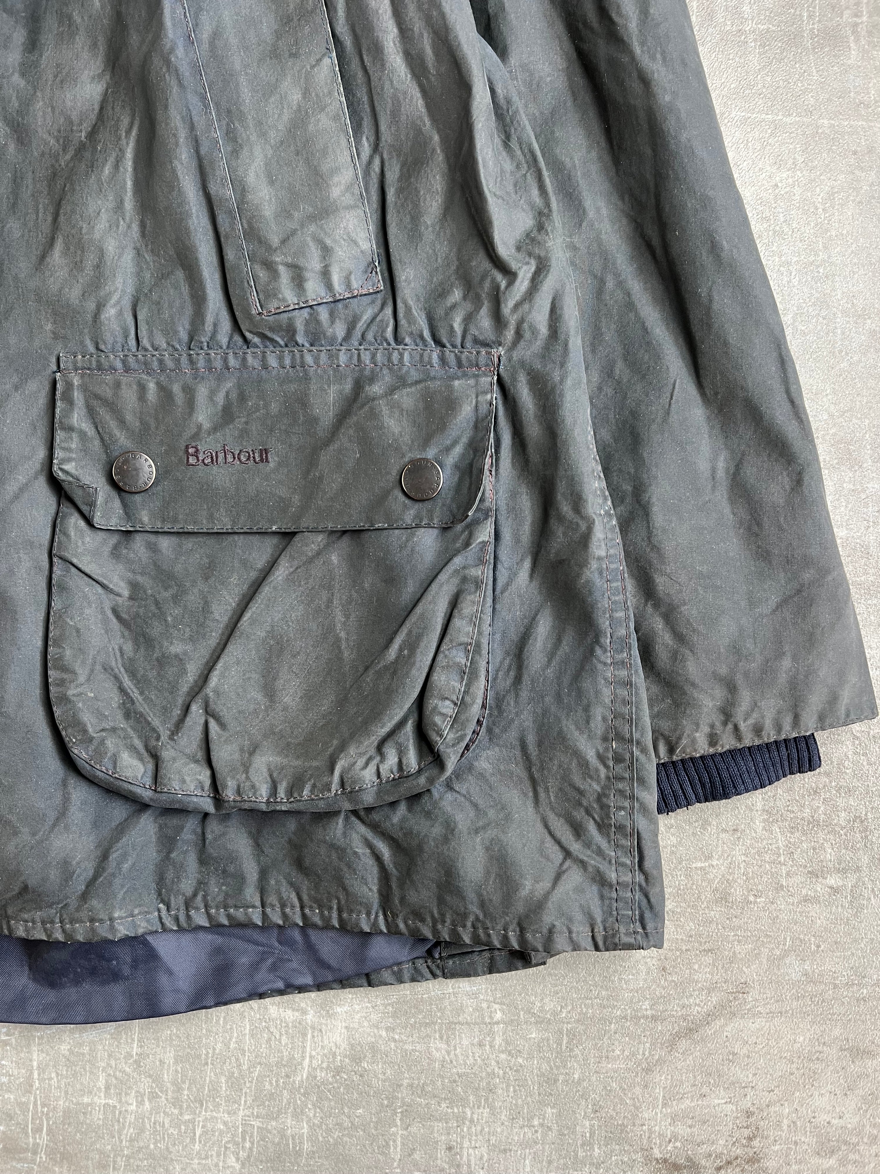 BARBOUR BEDALE WAXED JACKET BLUE - M/L