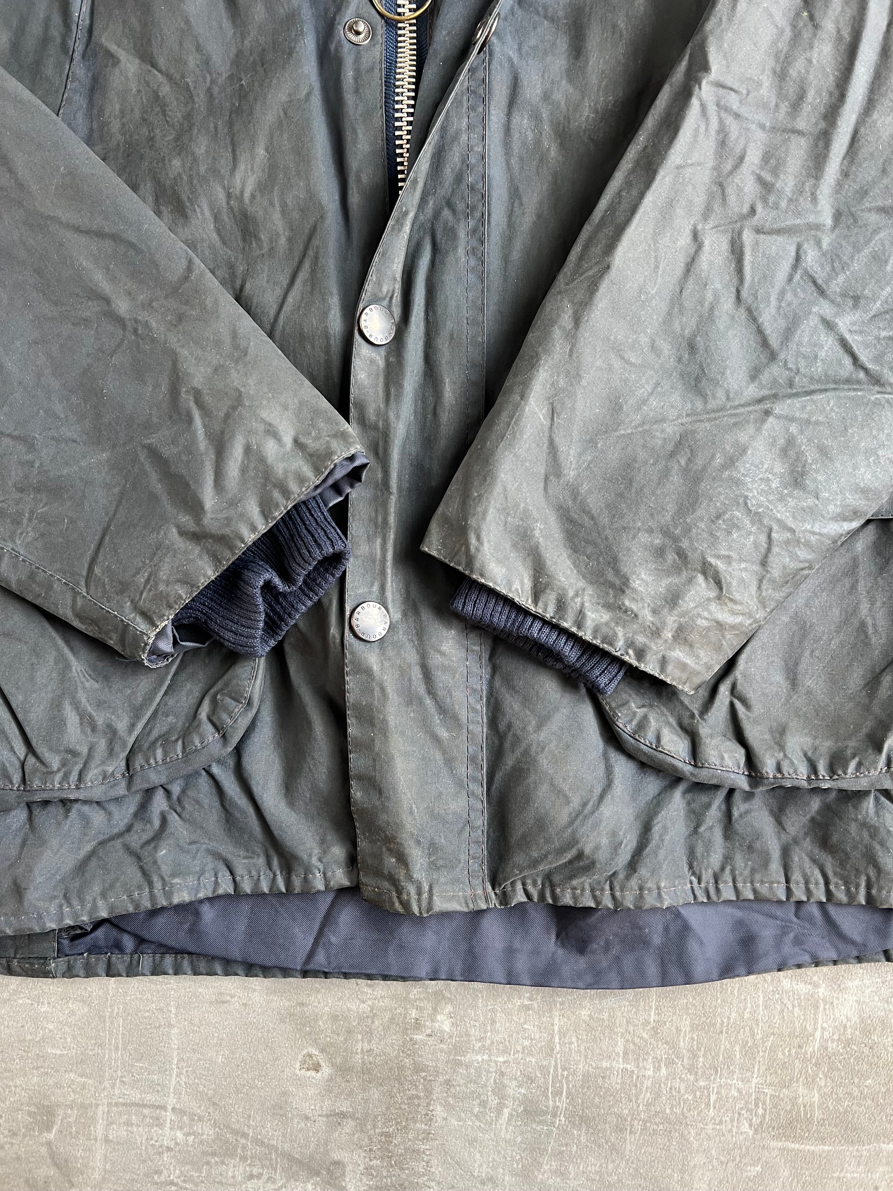BARBOUR BEDALE WAXED JACKET BLUE - M/L