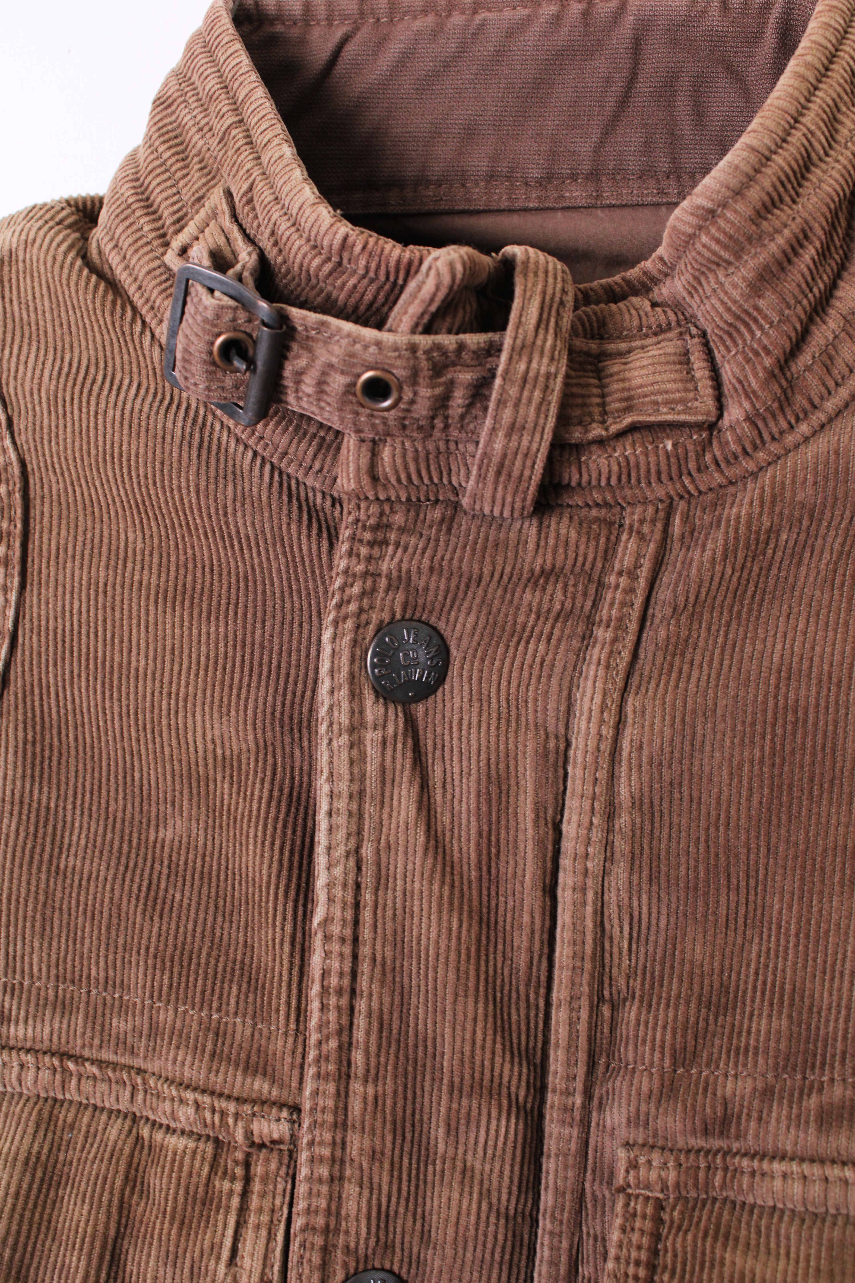 RALPH LAUREN CORDUROY FIELD JACKET BROWN - S