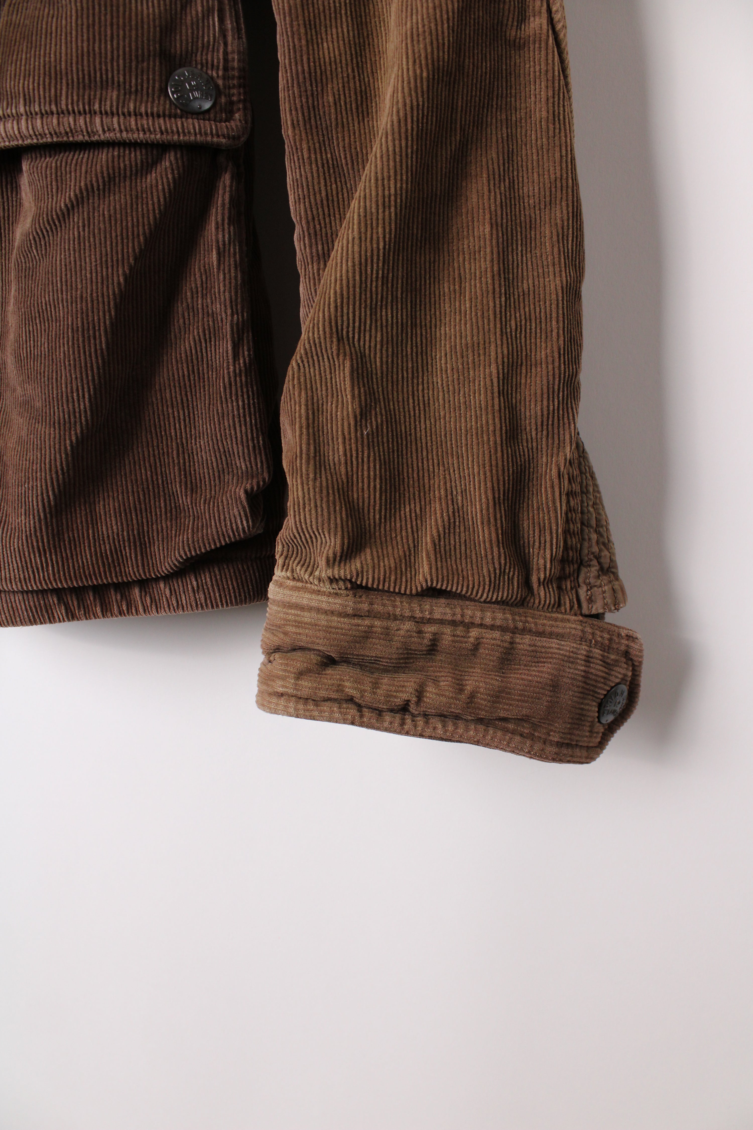 RALPH LAUREN CORDUROY FIELD JACKET BROWN - S