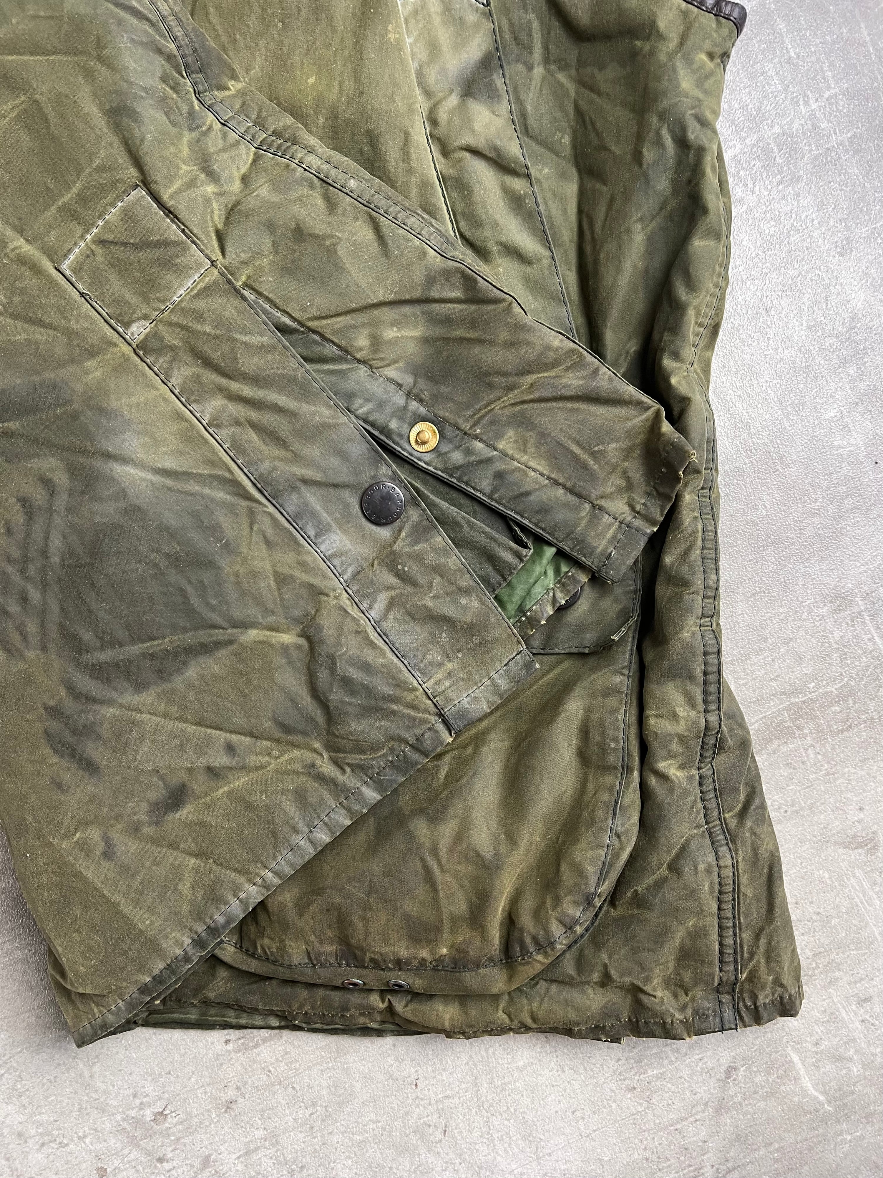 BARBOUR WESTMORLAND WAXED VEST GREEN - L