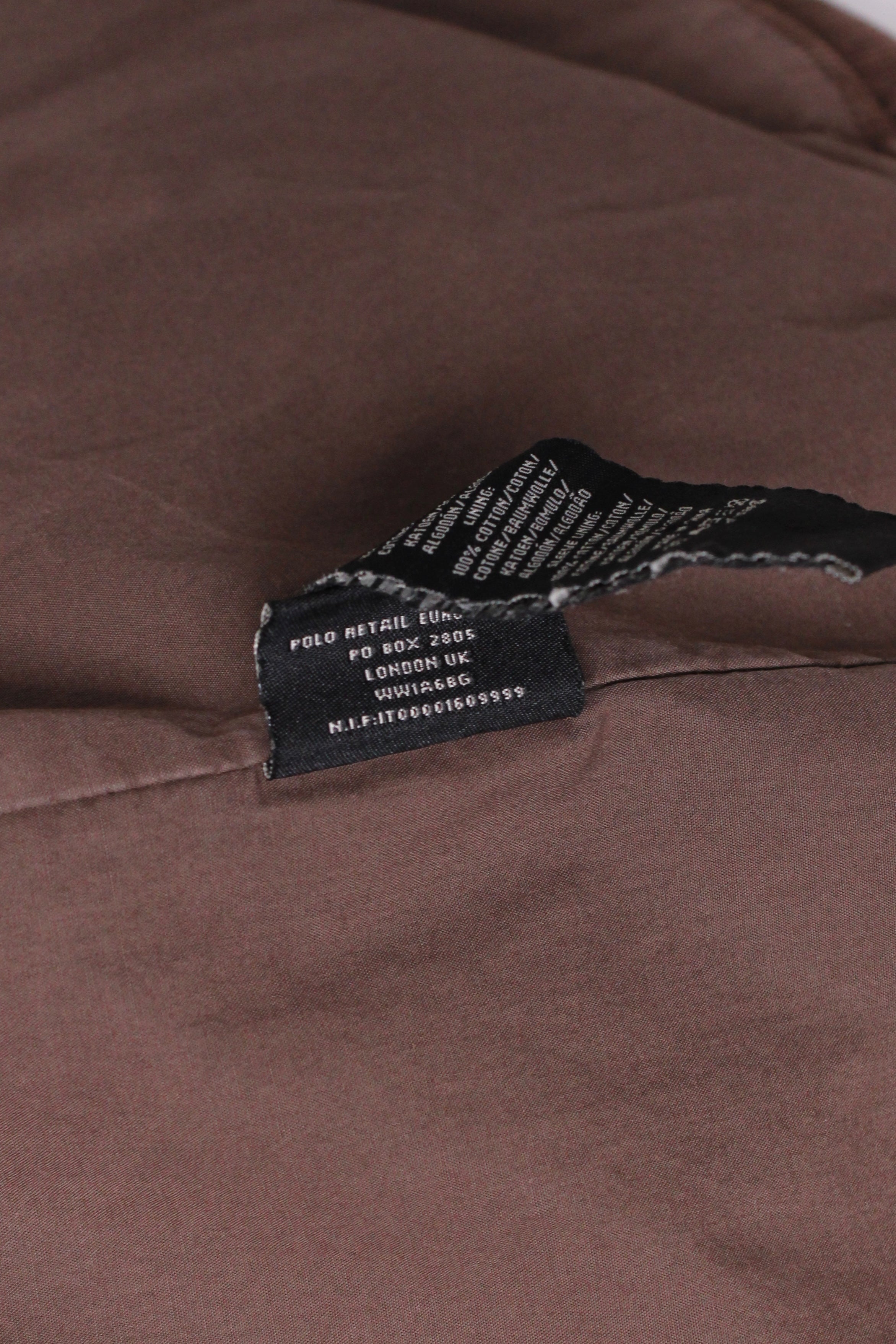 RALPH LAUREN CORDUROY FIELD JACKET BROWN - S