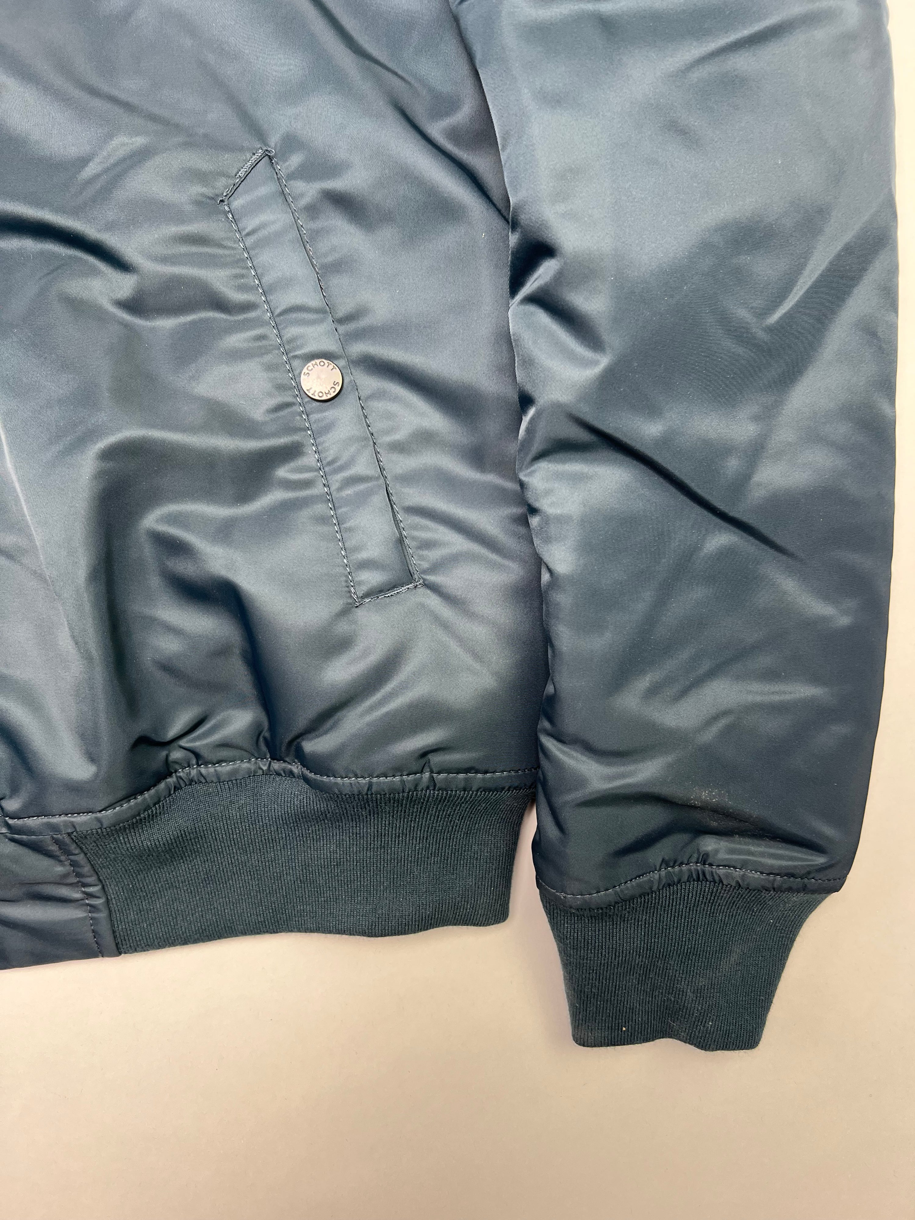 SCHOTT MA-1 BOMBER JACKET BLUE - L