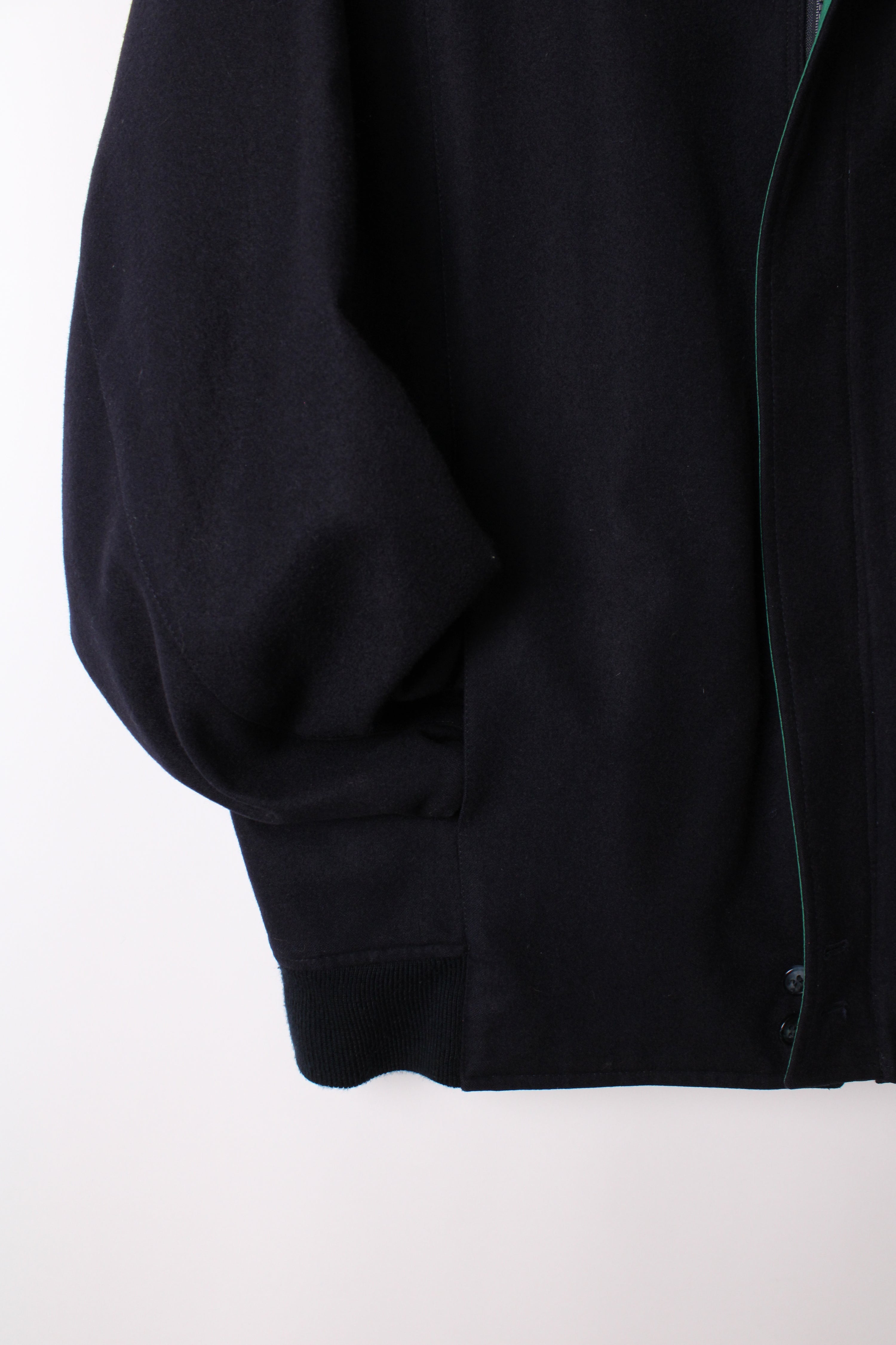 BURBERRY VINTAGE WOOL BOMBER BLUE - L/XL