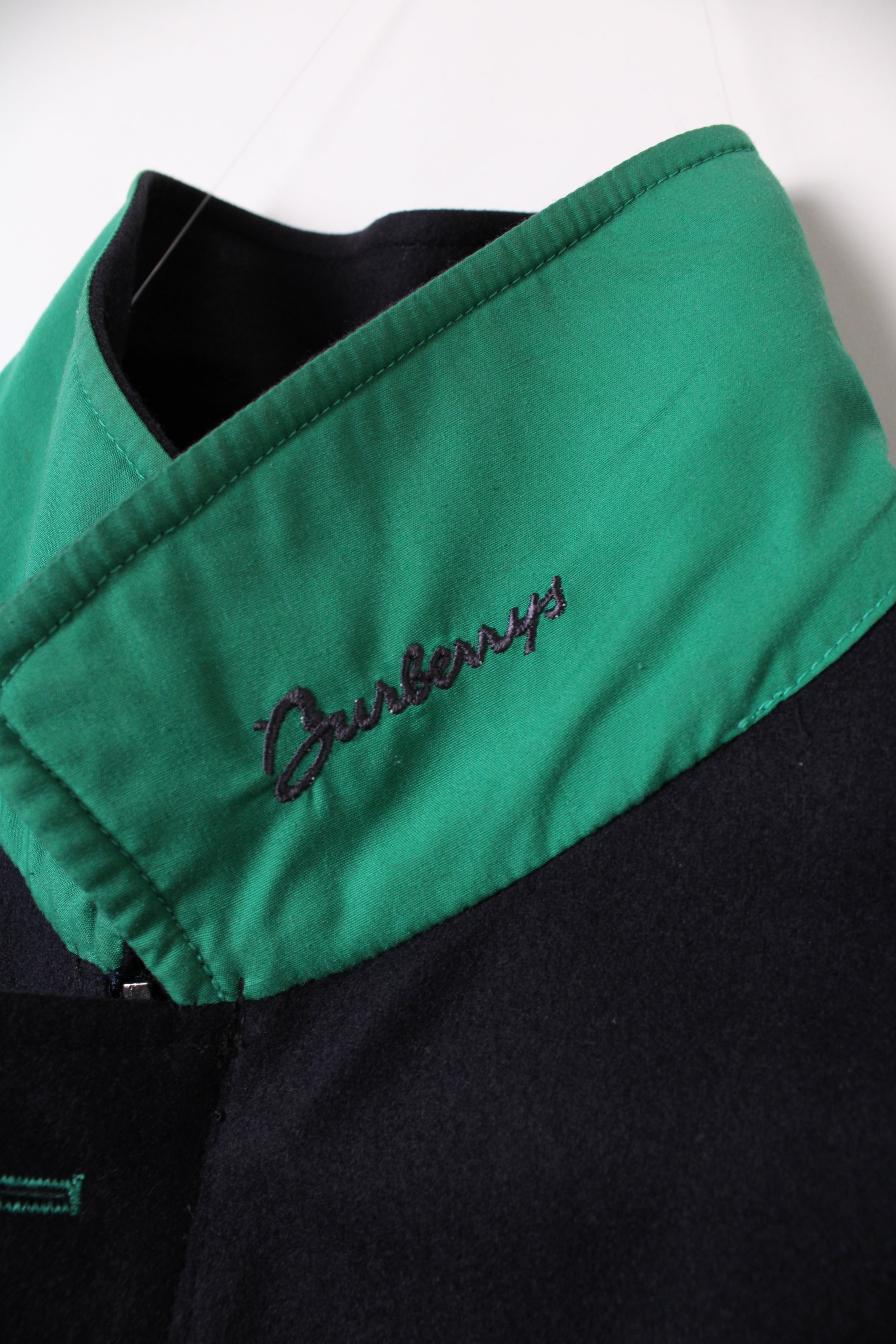 BURBERRY VINTAGE WOOL BOMBER BLUE - L/XL