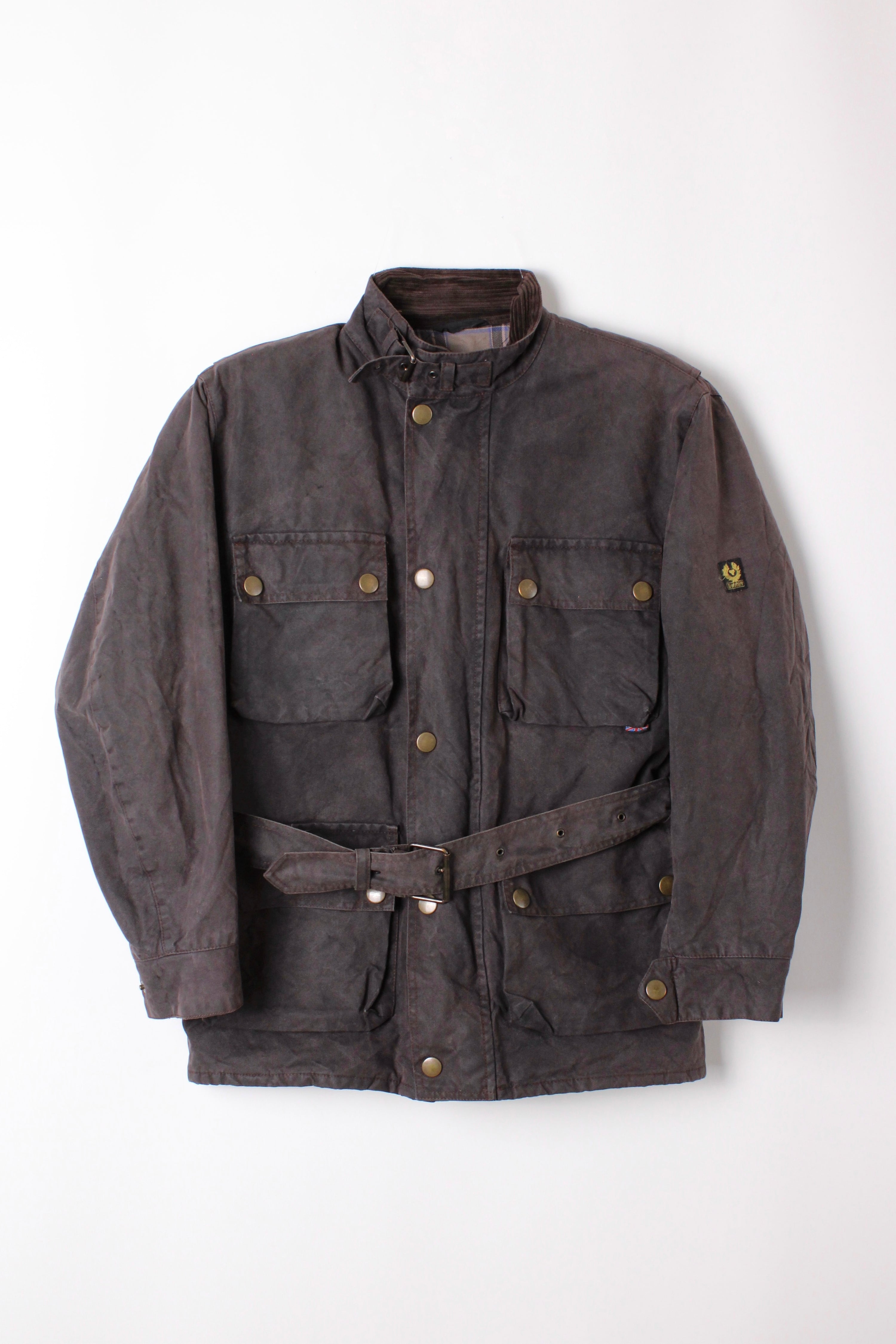 BELSTAFF TRIALMASTER COTTON WAXED JACKET GRAY - XS/S