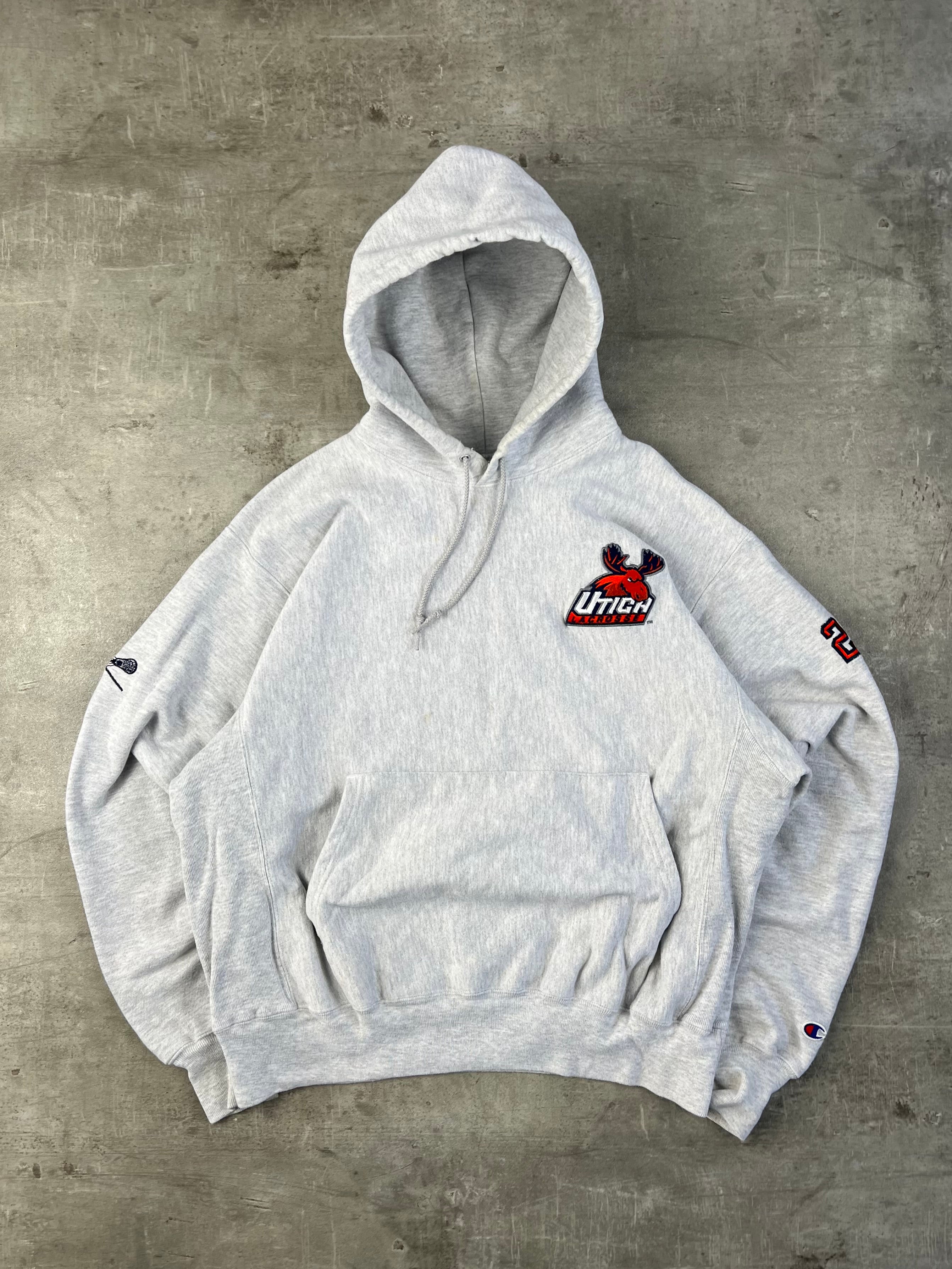 CHAMPION UTICH LACROSSE HOODIE GREY - L