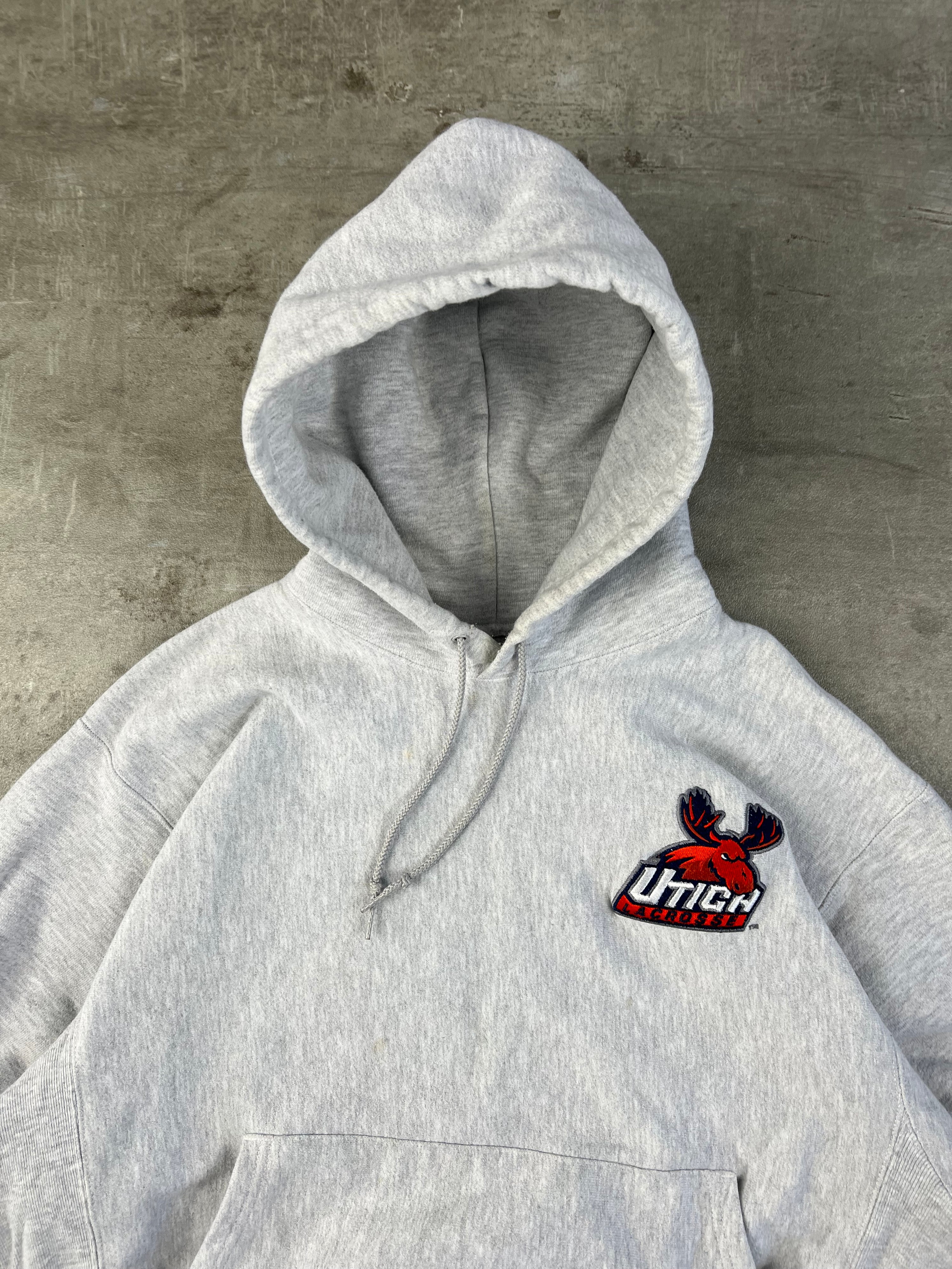 CHAMPION UTICH LACROSSE HOODIE GREY - L