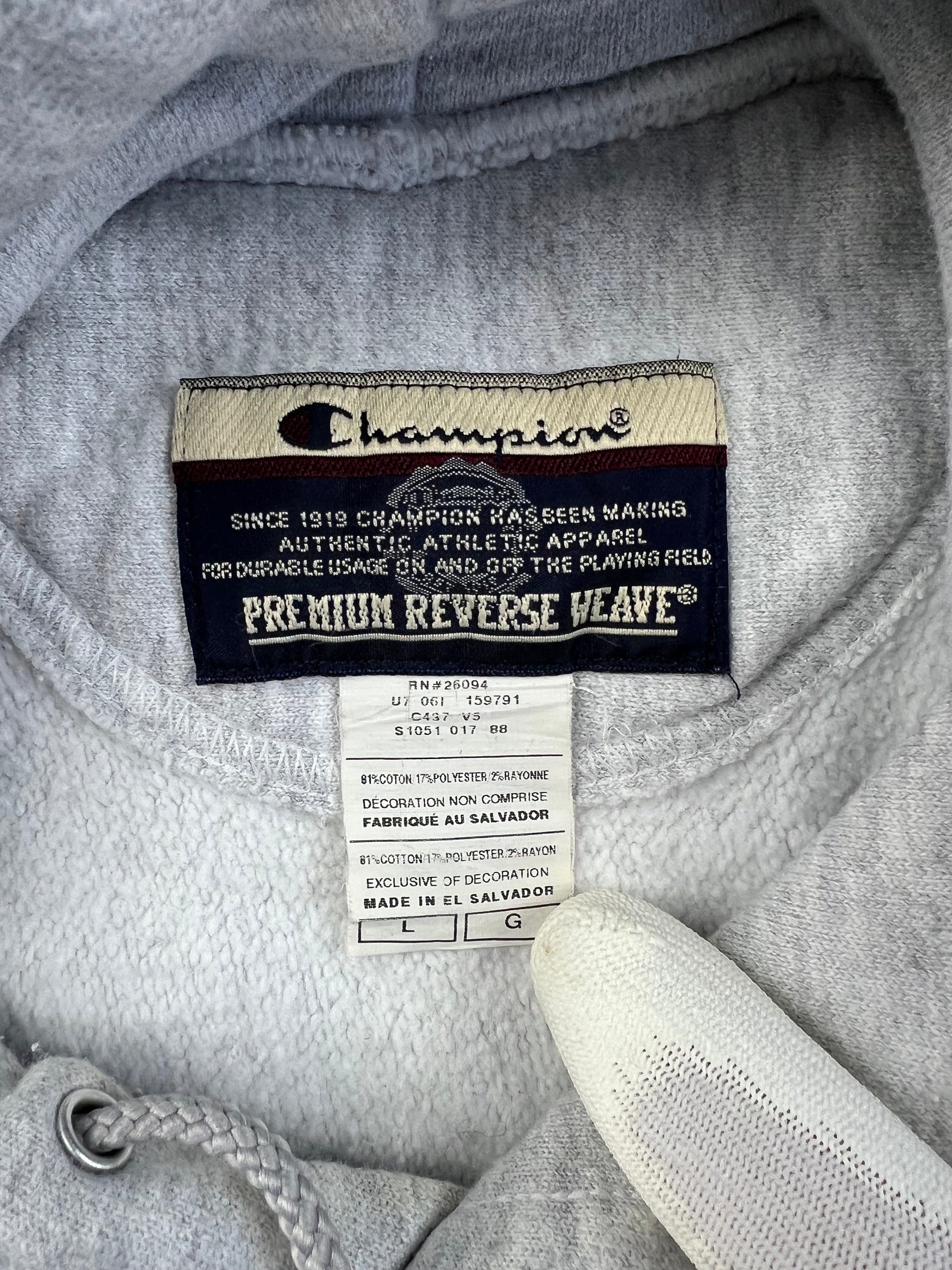 CHAMPION UTICH LACROSSE HOODIE GREY - L