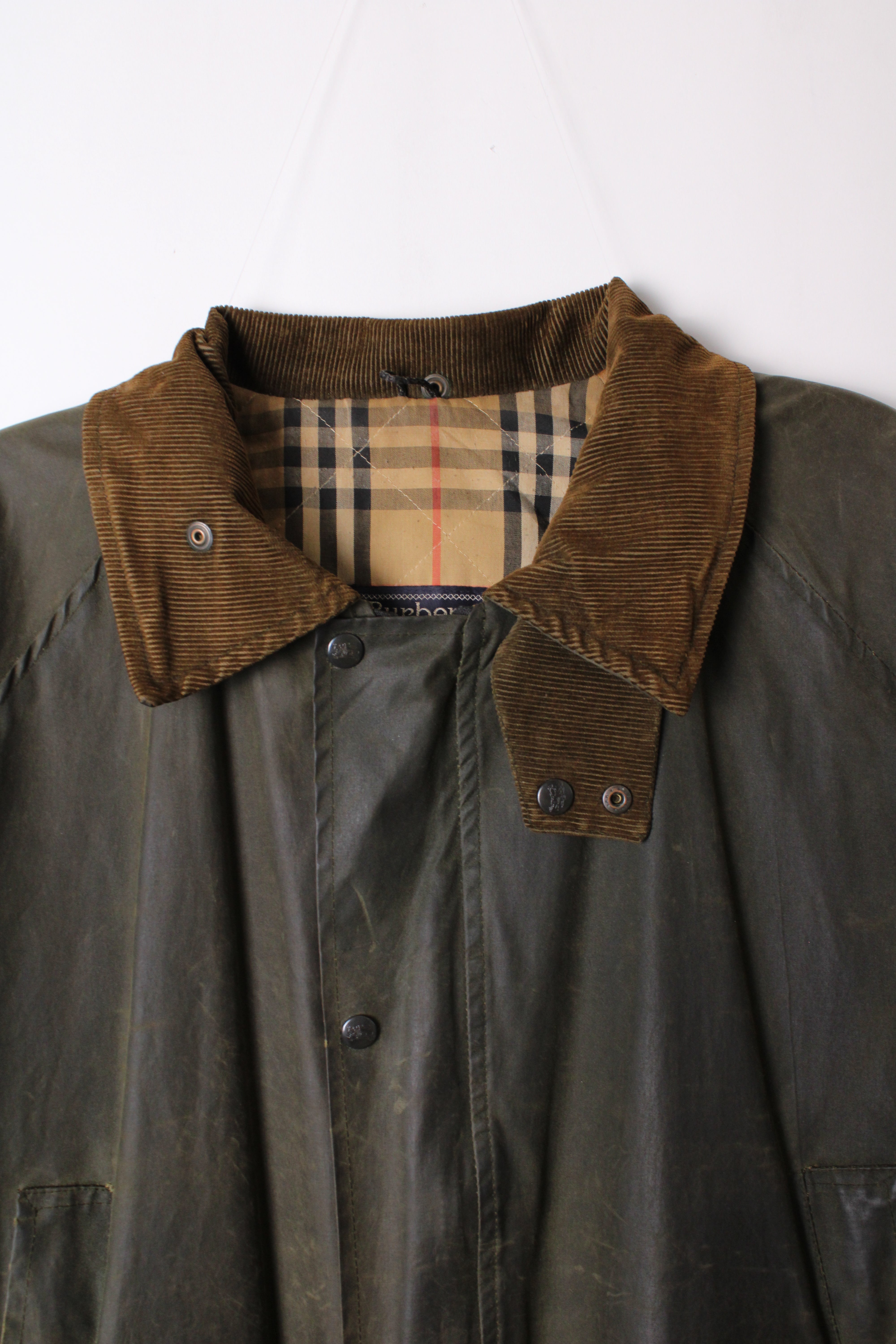 BURBERRY VINTAGE WAXED JACKET GREEN - L – HOLYGARMS