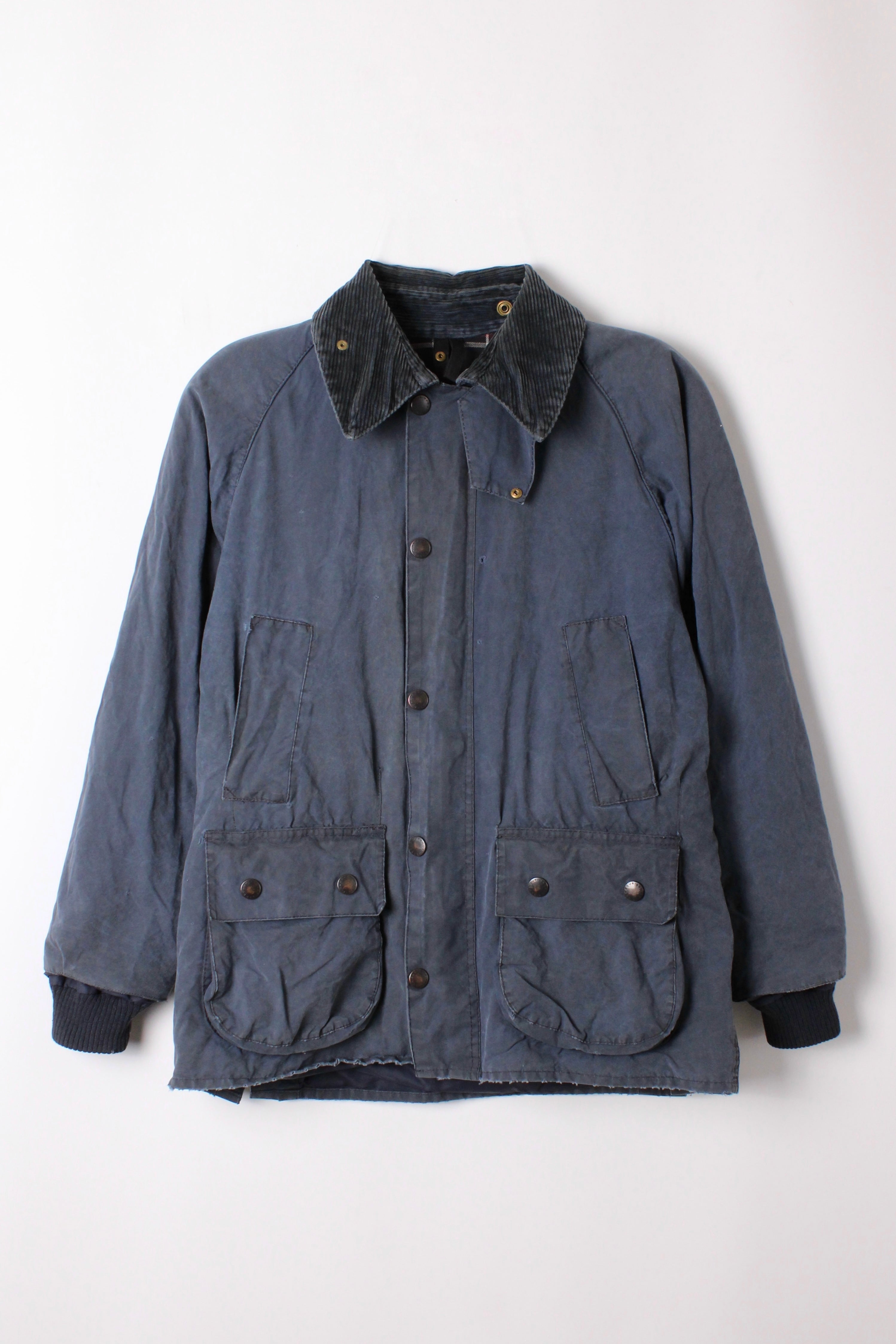 BARBOUR BEDALE WAXED JACKET BLUE - XS/S