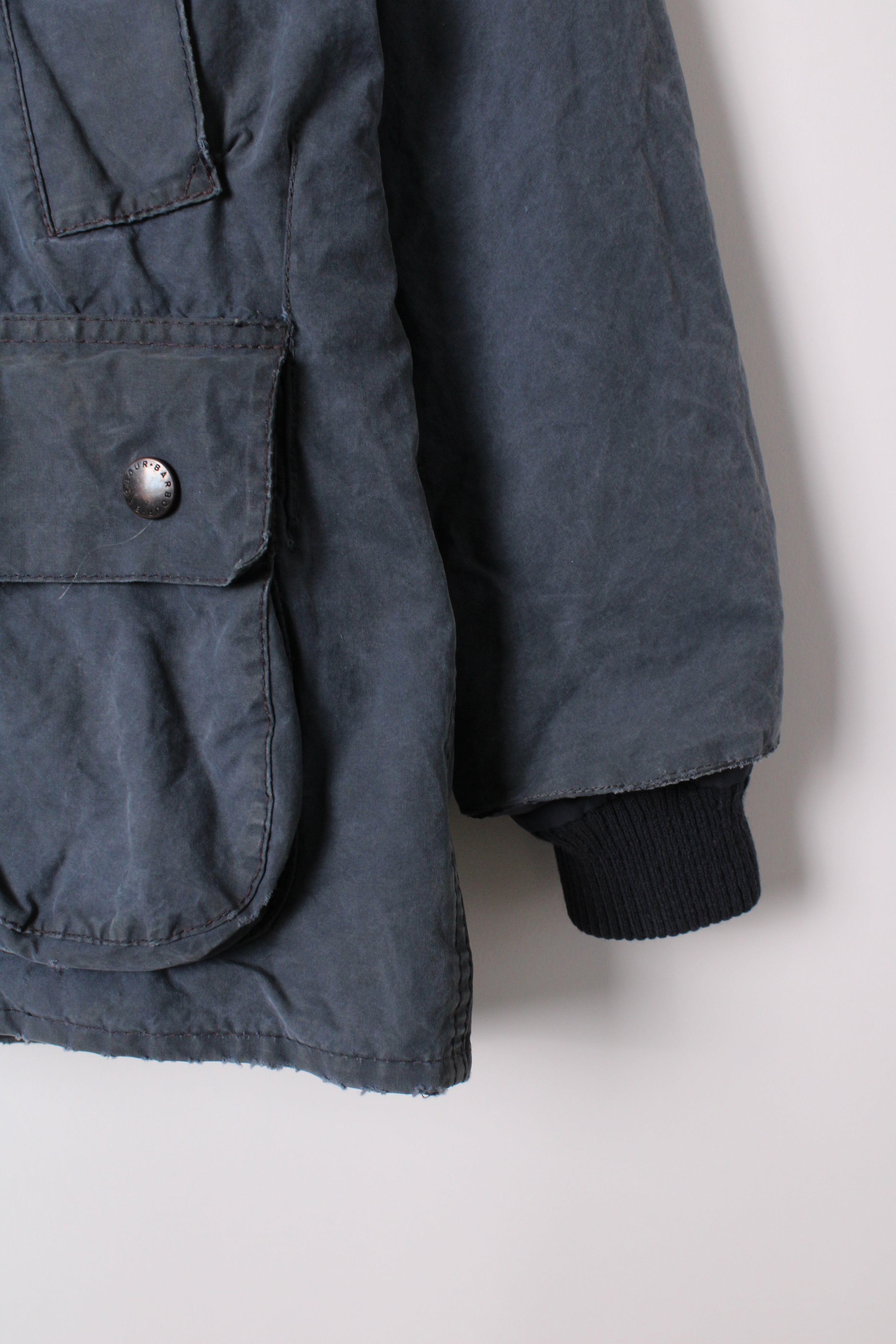 BARBOUR BEDALE WAXED JACKET BLUE - XS/S