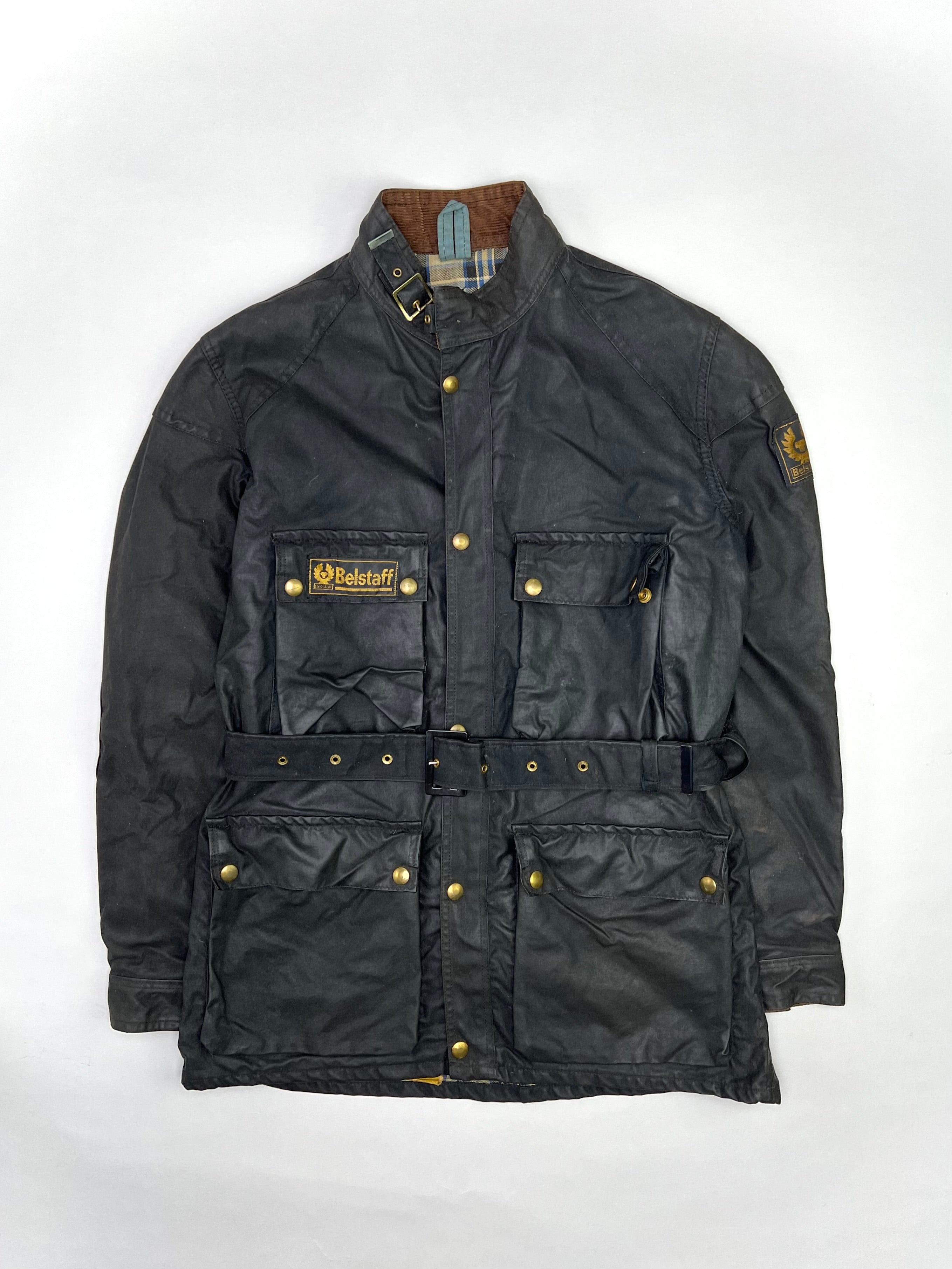 BELSTAFF TRIALMASTER VINTAGE WAXED MOTORCYCLE JACKET  - M/L