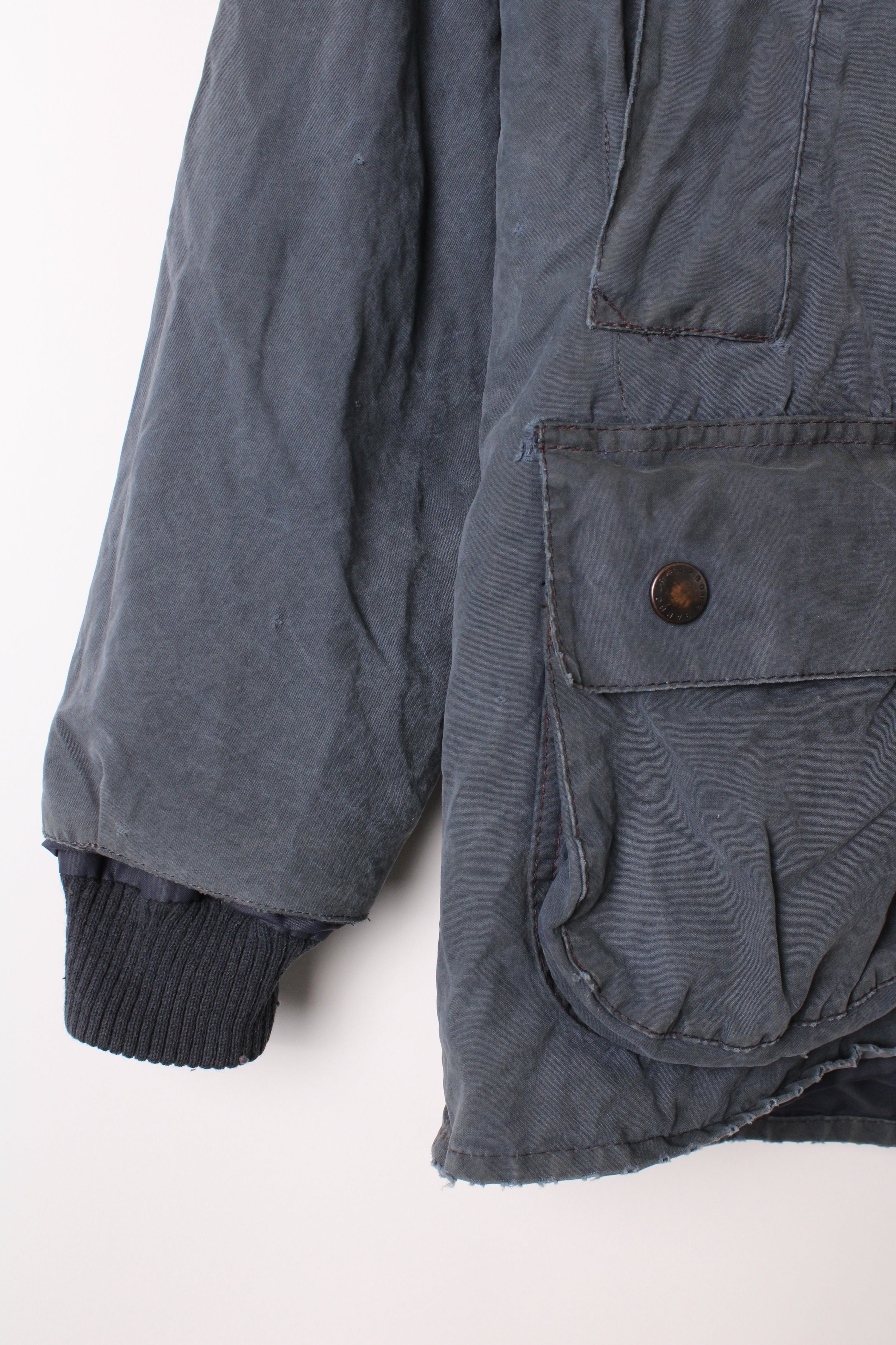 BARBOUR BEDALE WAXED JACKET BLUE - XS/S