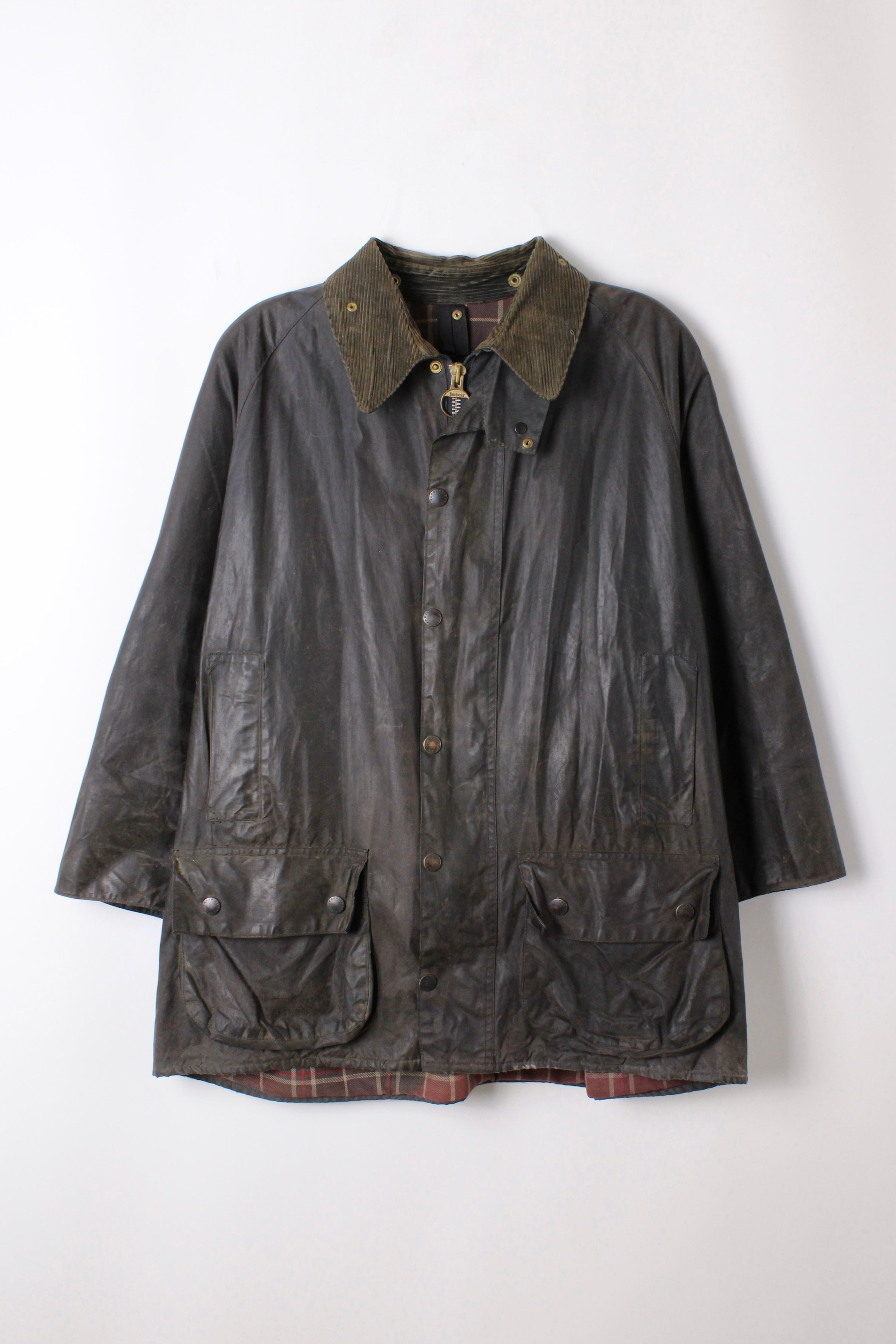BARBOUR BEAUFORT WAXED JACKET BLUE - L/XL