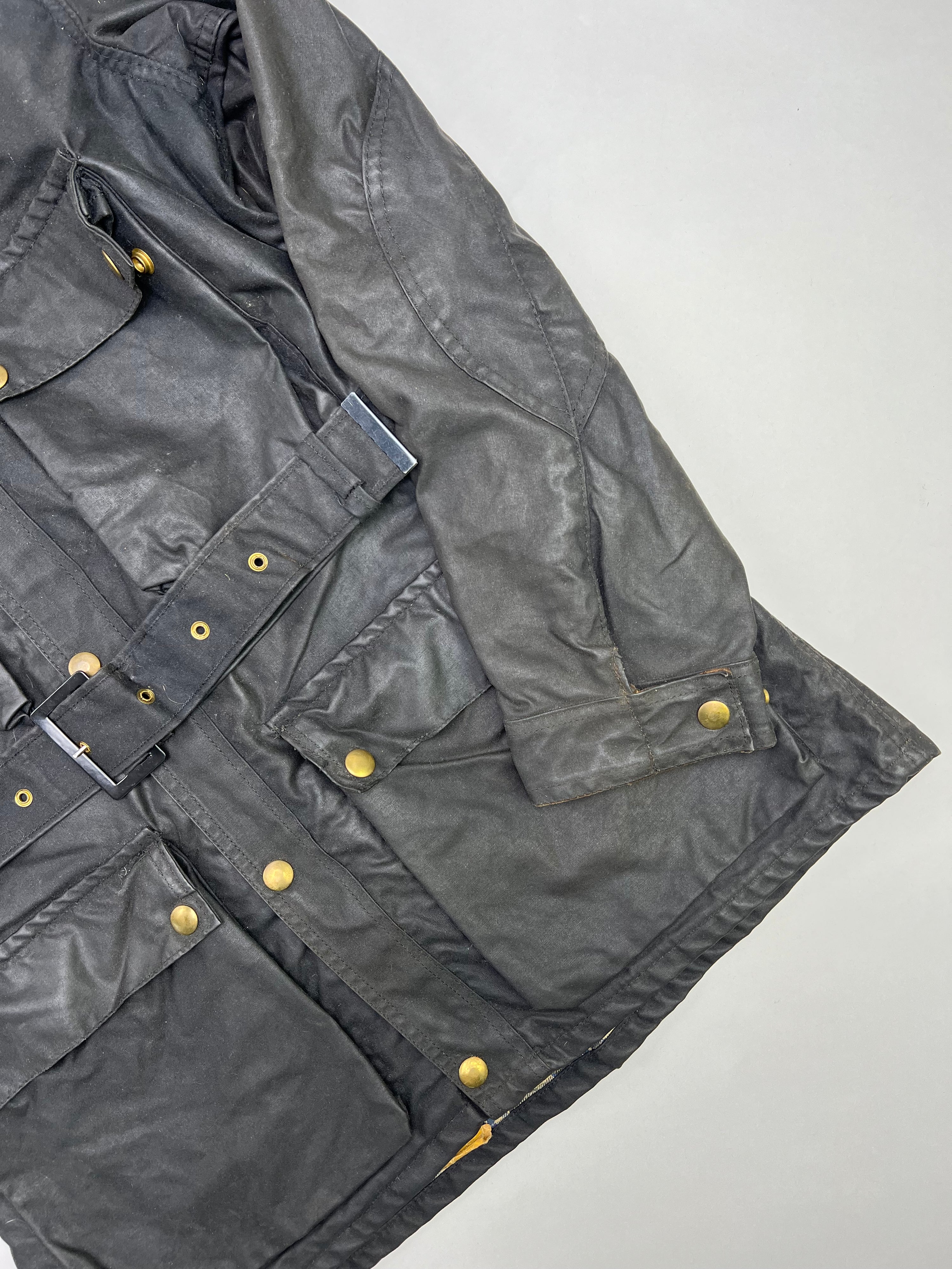 BELSTAFF TRIALMASTER VINTAGE WAXED MOTORCYCLE JACKET  - M/L