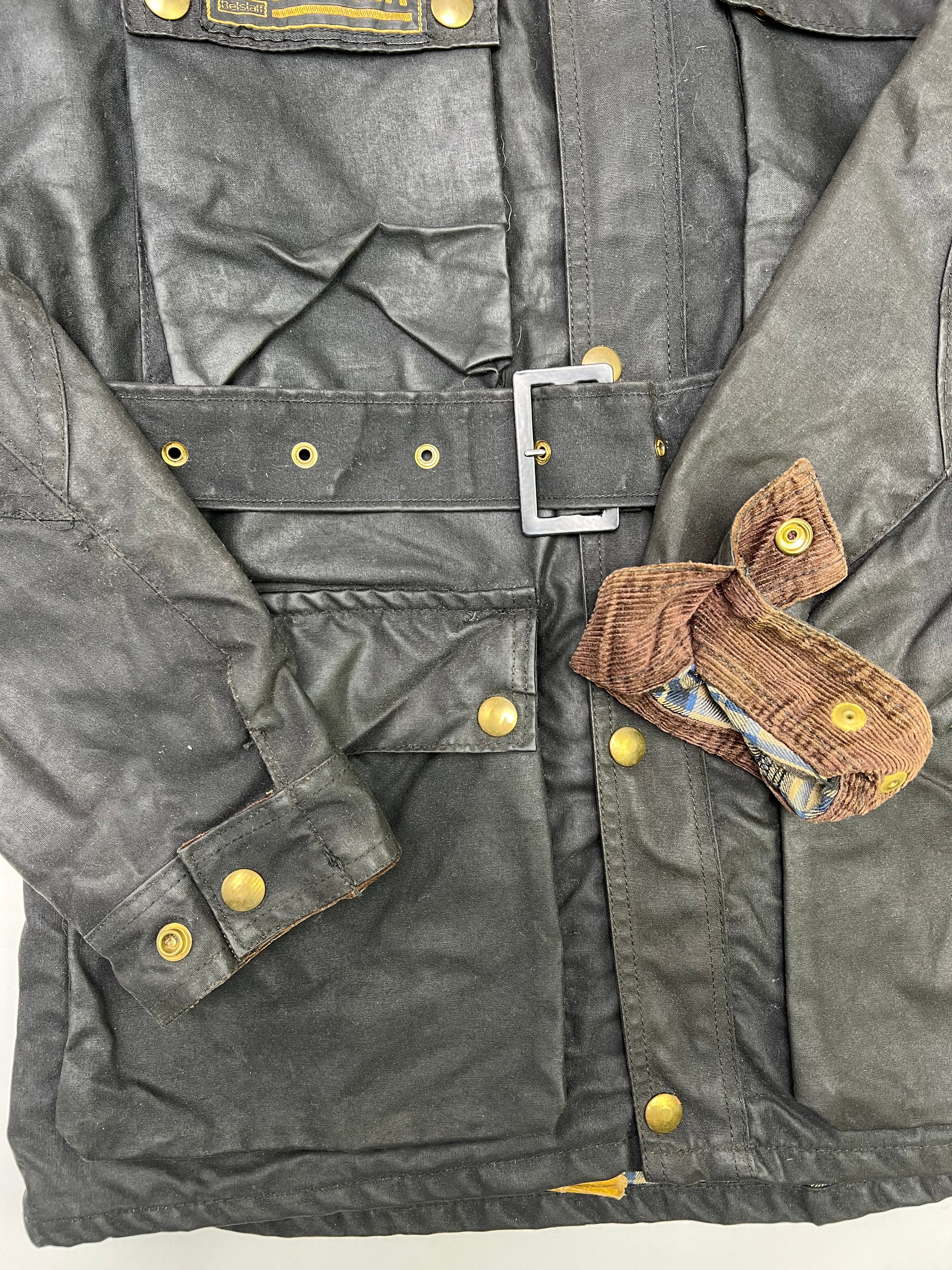 BELSTAFF TRIALMASTER VINTAGE WAXED MOTORCYCLE JACKET  - M/L