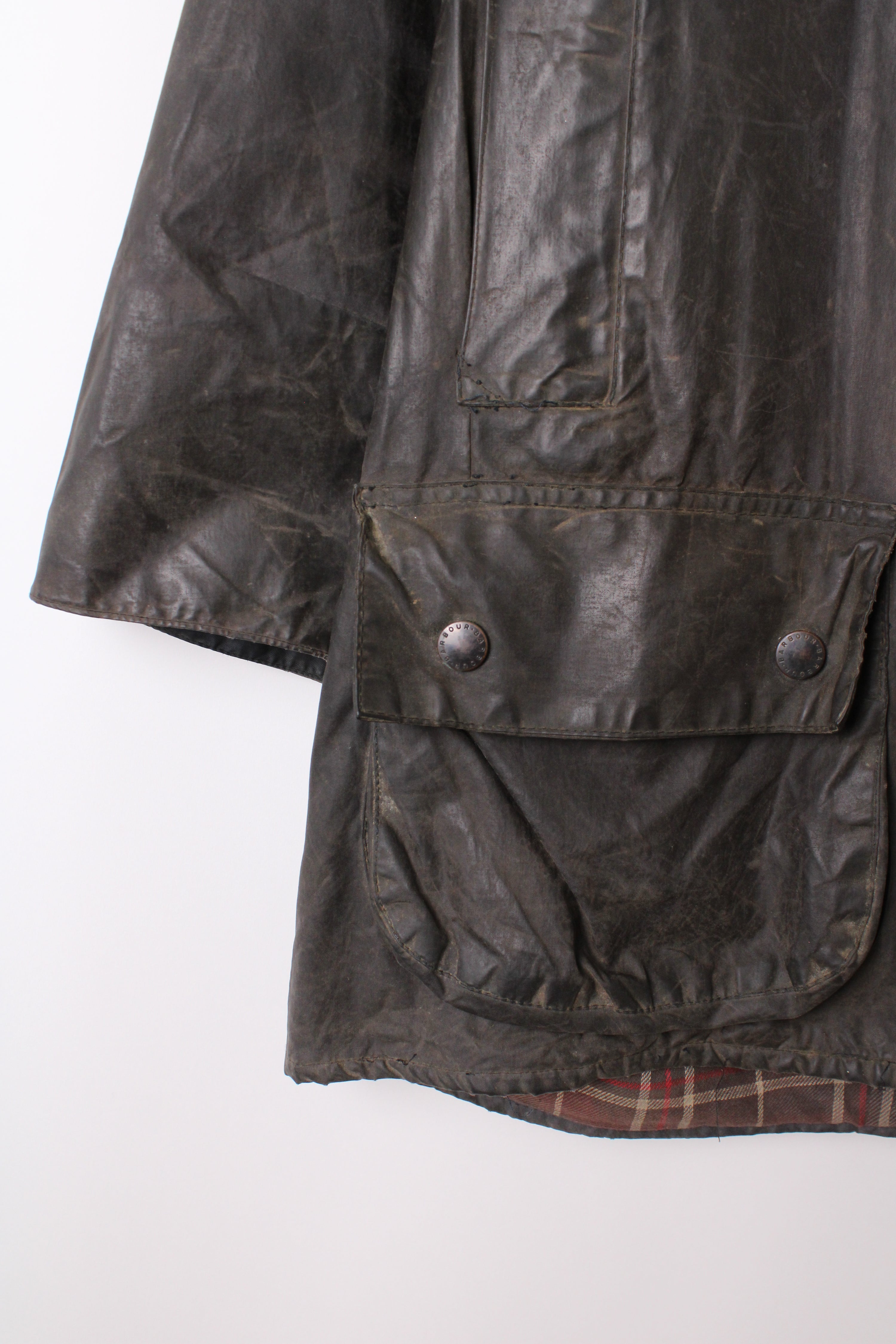 BARBOUR BEAUFORT WAXED JACKET BLUE - L/XL