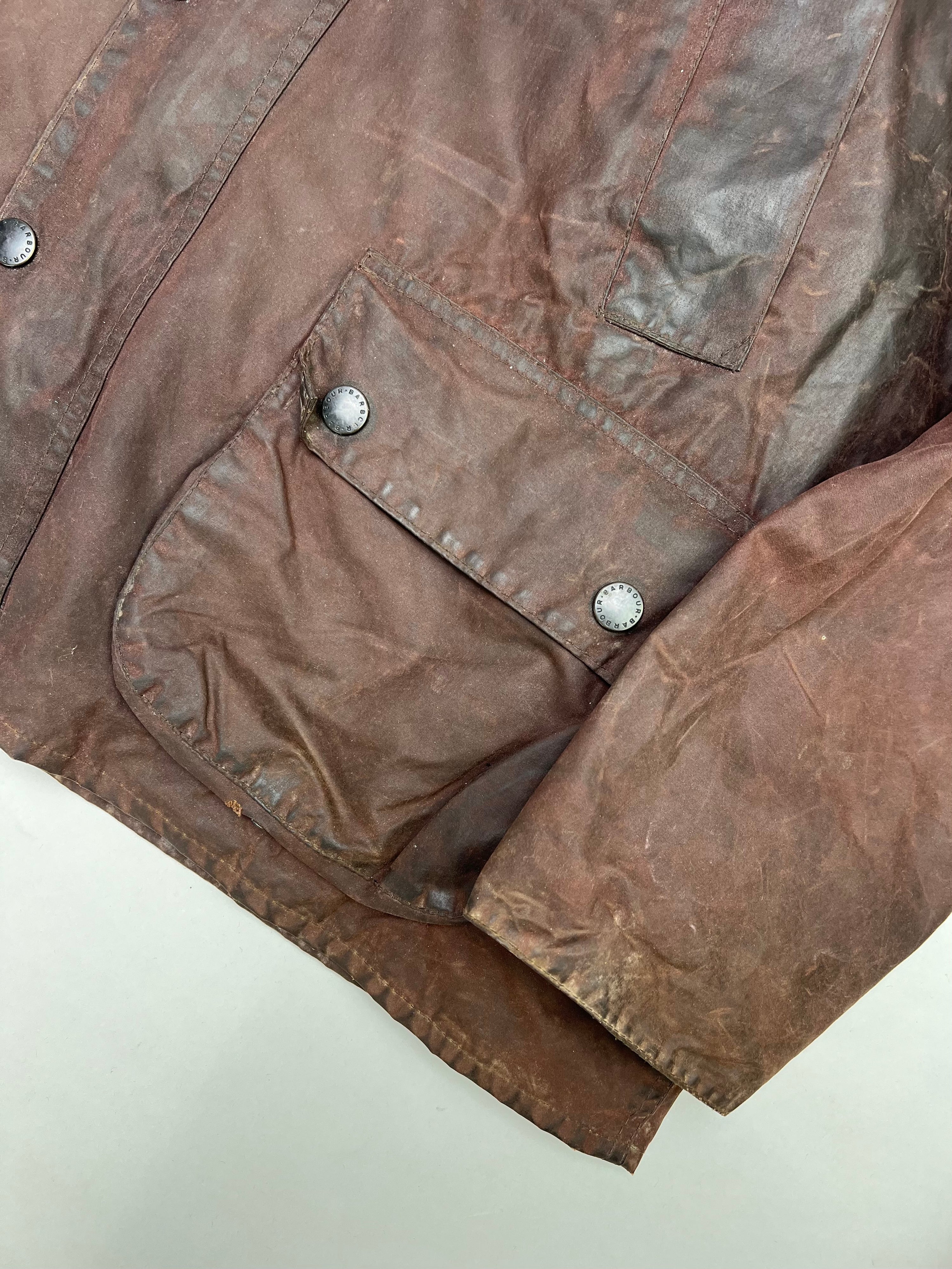 BARBOUR BEDALE WAXED JACKET RUSTIC BROWN - XL/XXL