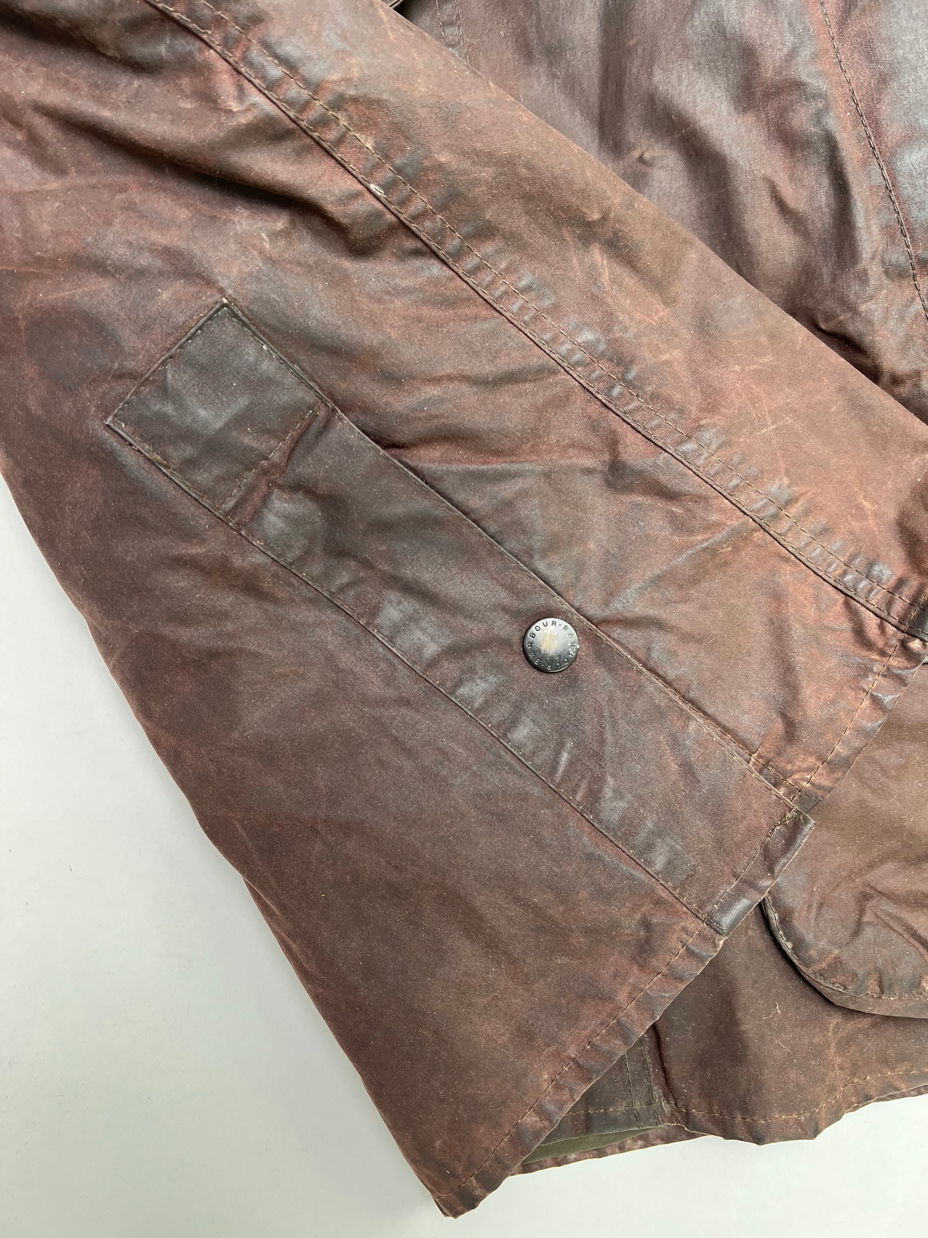 BARBOUR BEDALE WAXED JACKET RUSTIC BROWN - XL/XXL