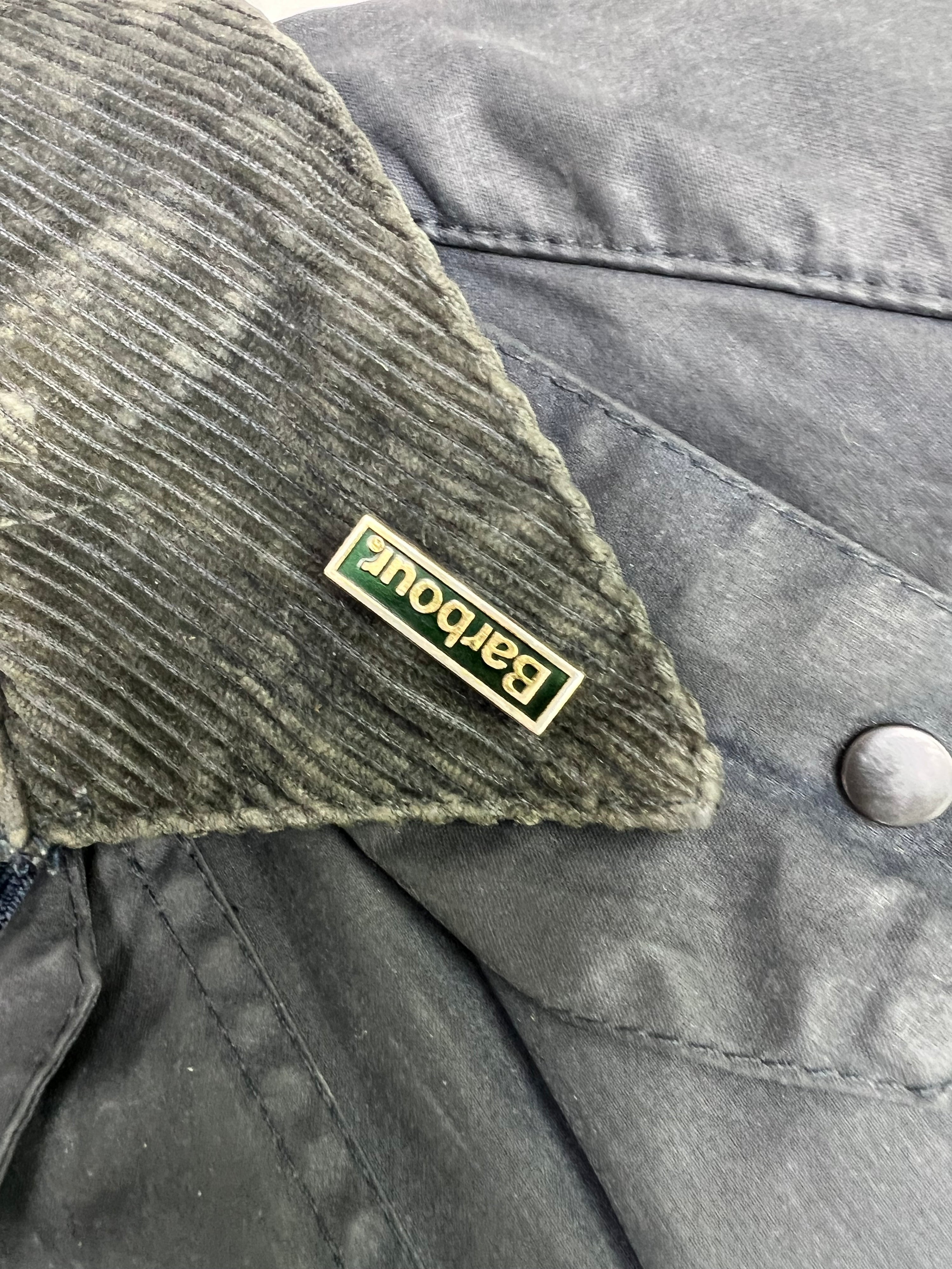 BARBOUR BEDALE WAXED JACKET BLUE - XS
