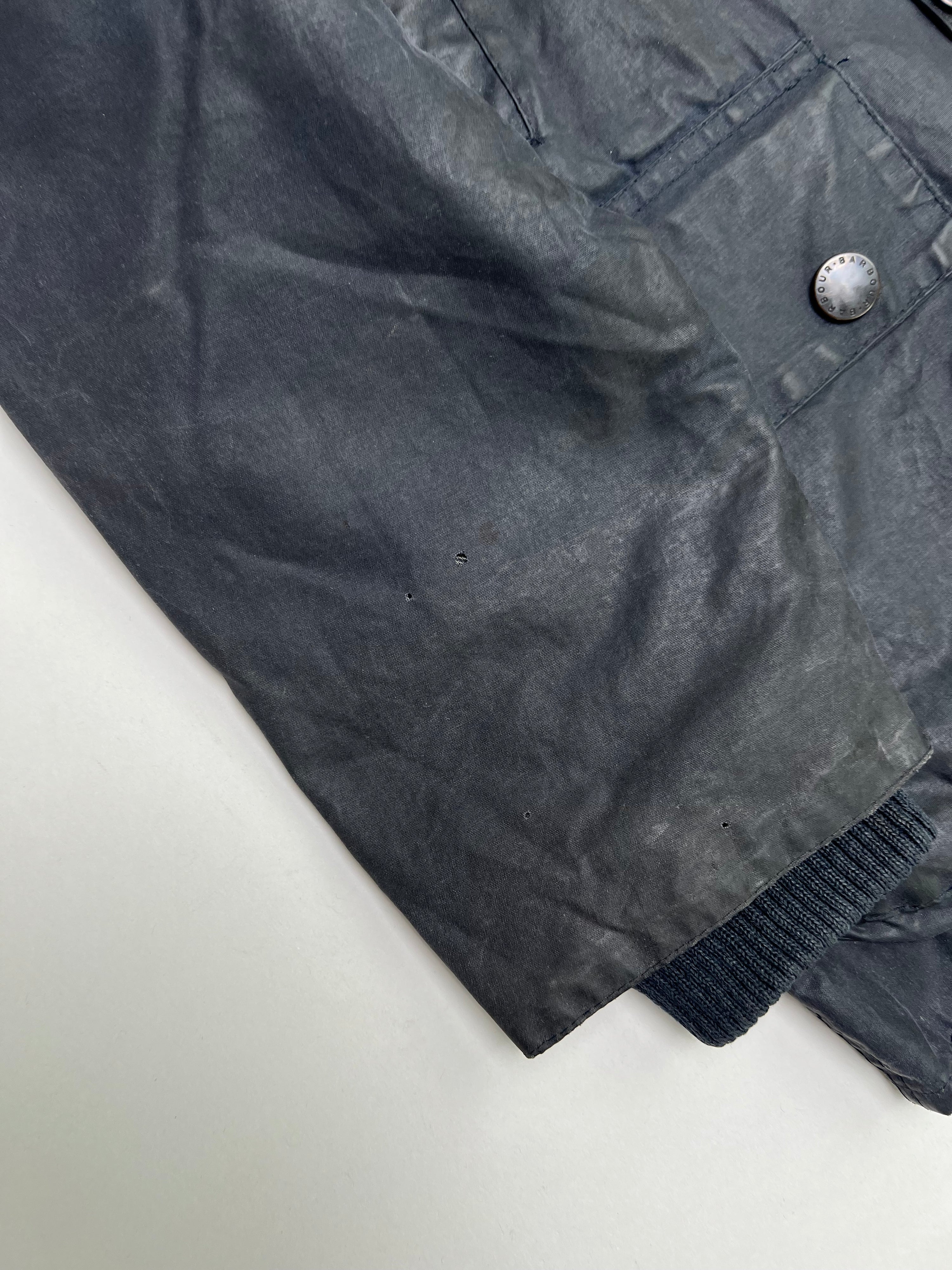 BARBOUR BEDALE WAXED JACKET BLUE - XS