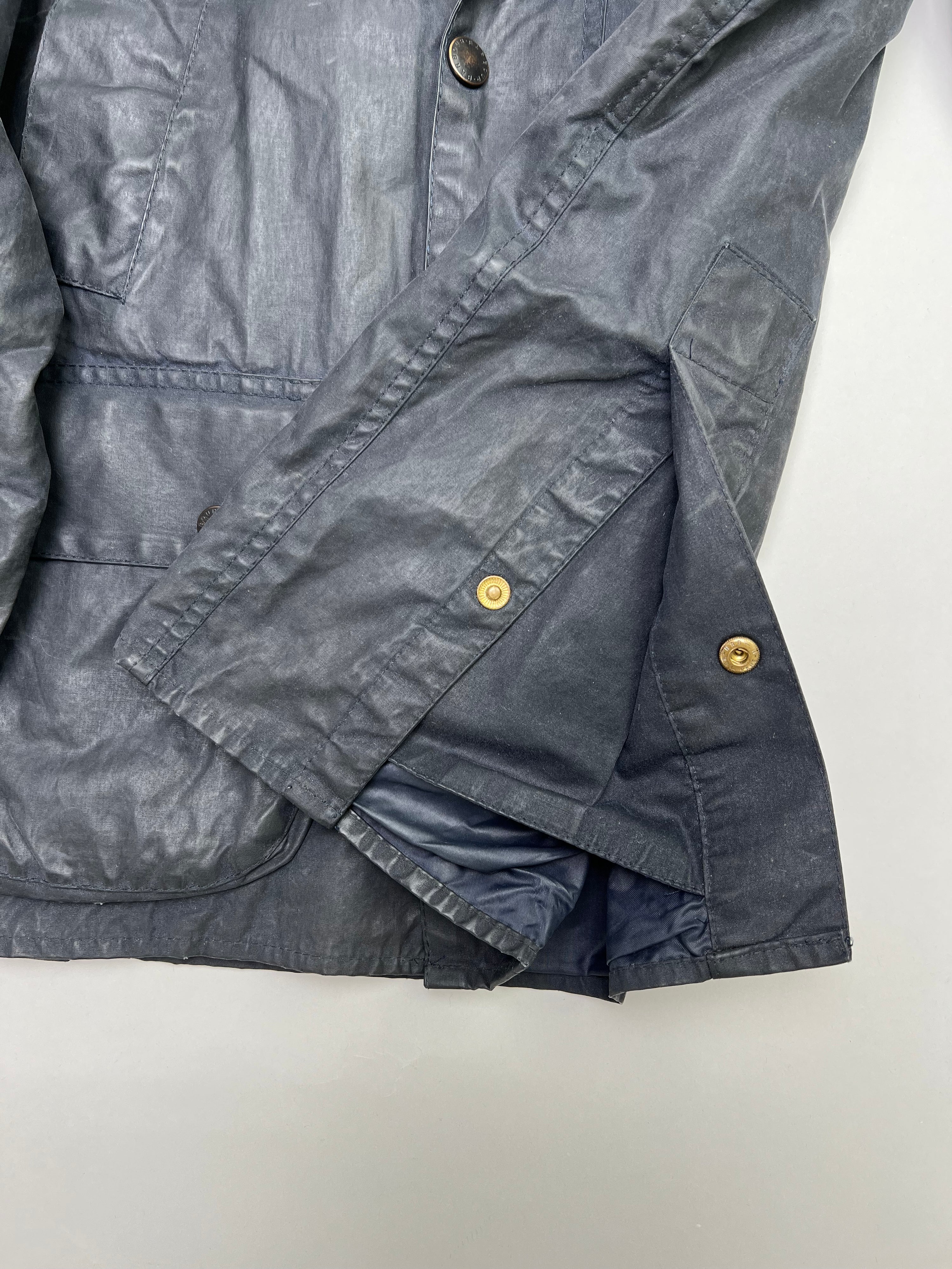BARBOUR BEDALE WAXED JACKET BLUE - XS