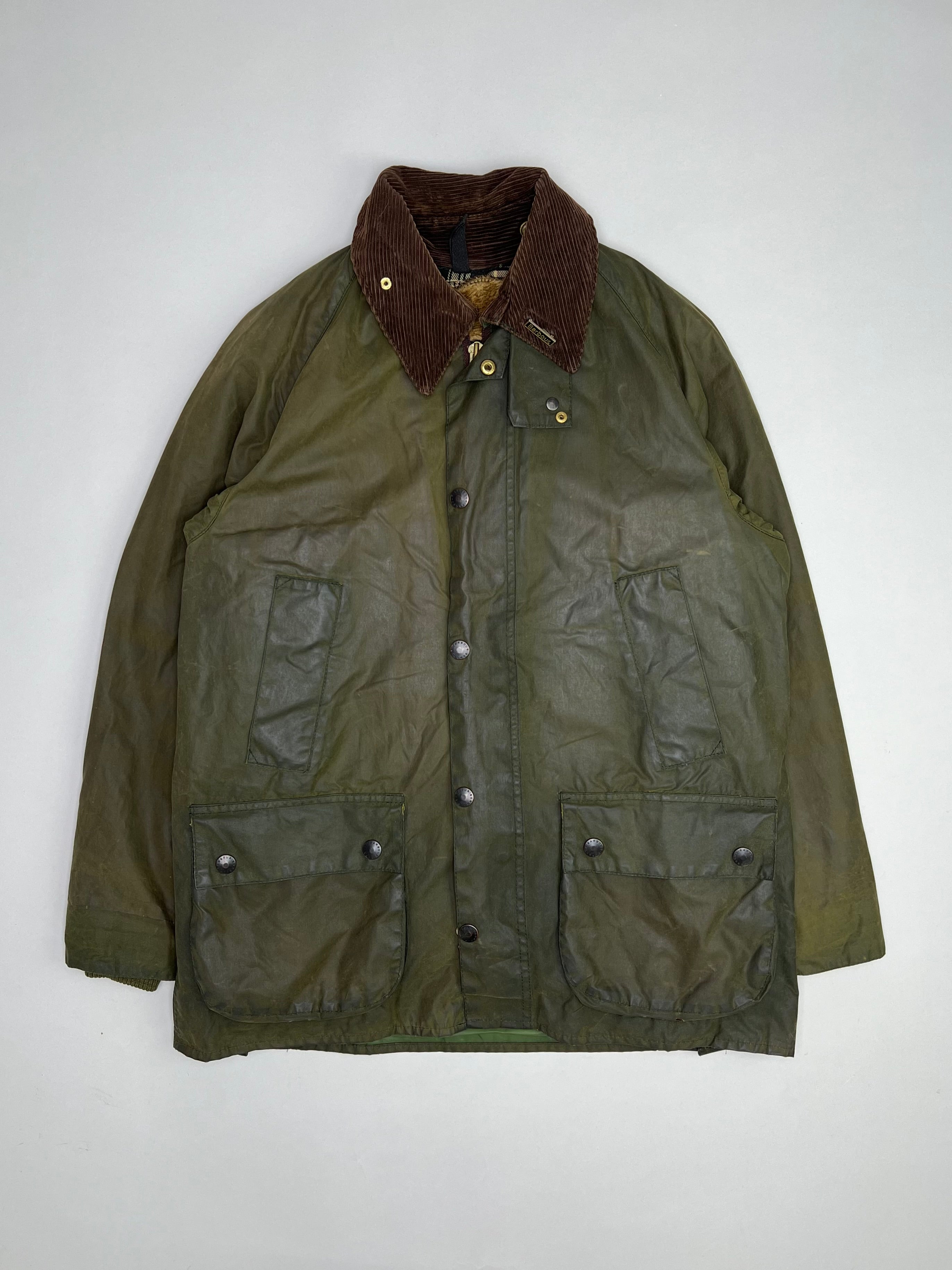 BARBOUR BEDALE WAXED JACKET GREEN - S/M