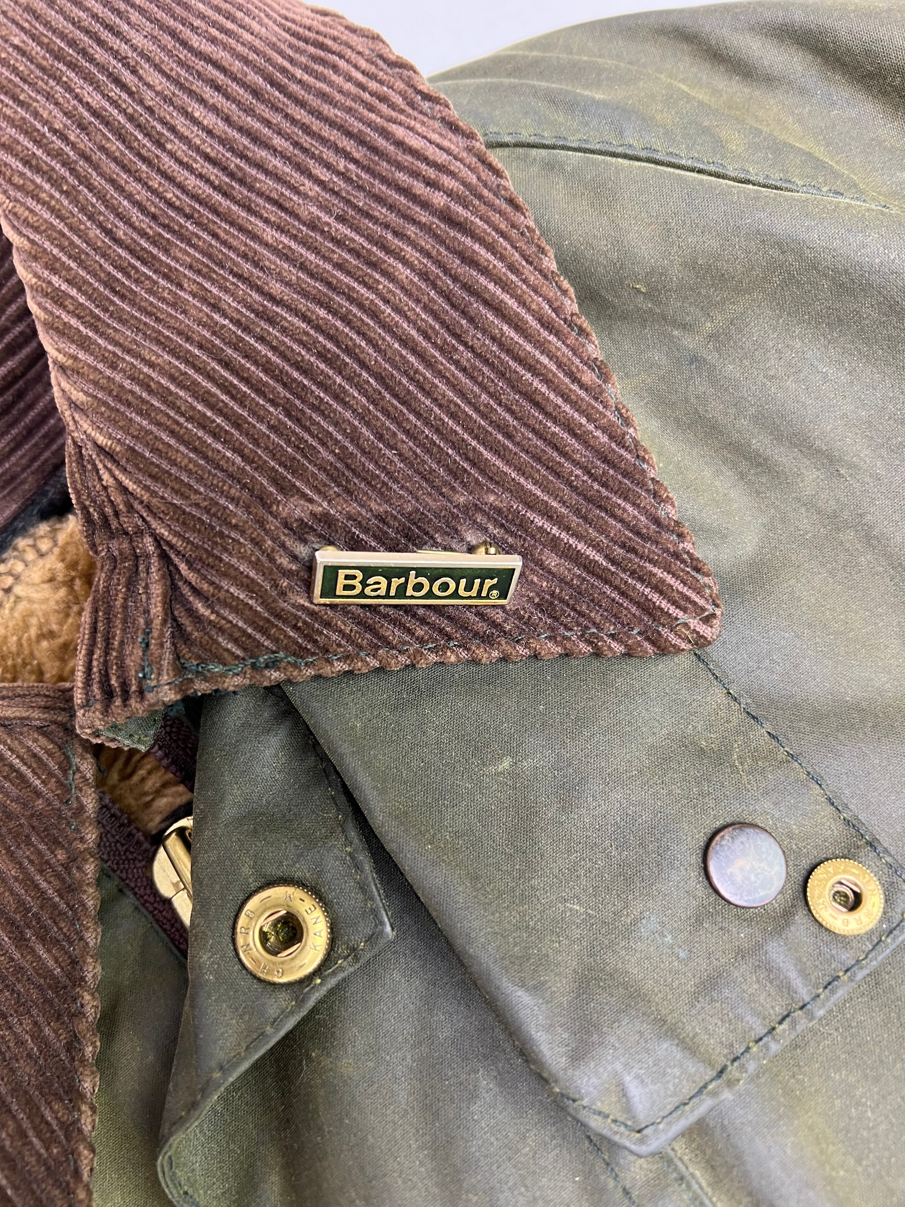 BARBOUR BEDALE WAXED JACKET GREEN - S/M