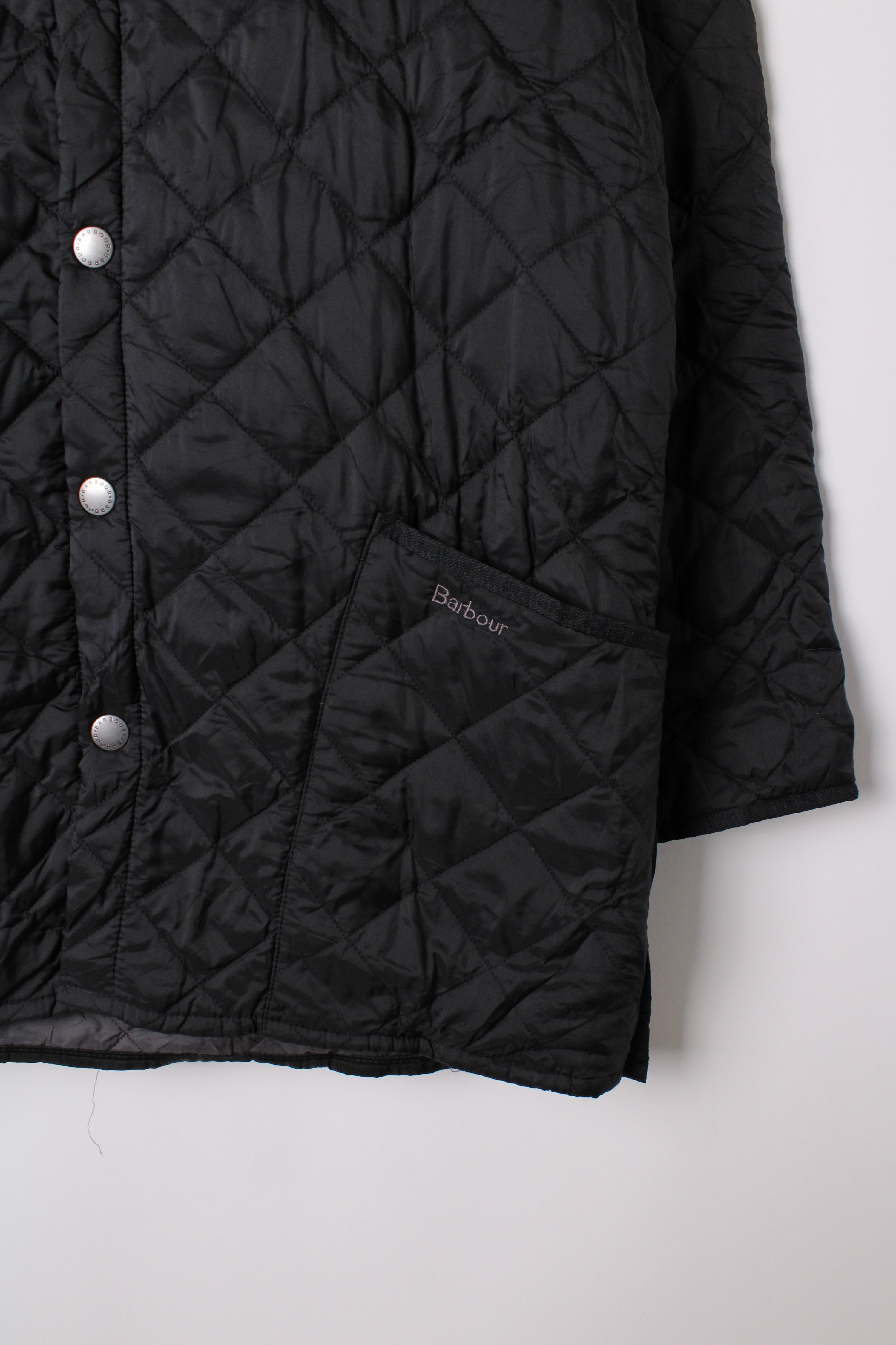 BARBOUR LIDDESDALE QUILTED JACKET BLACK - M