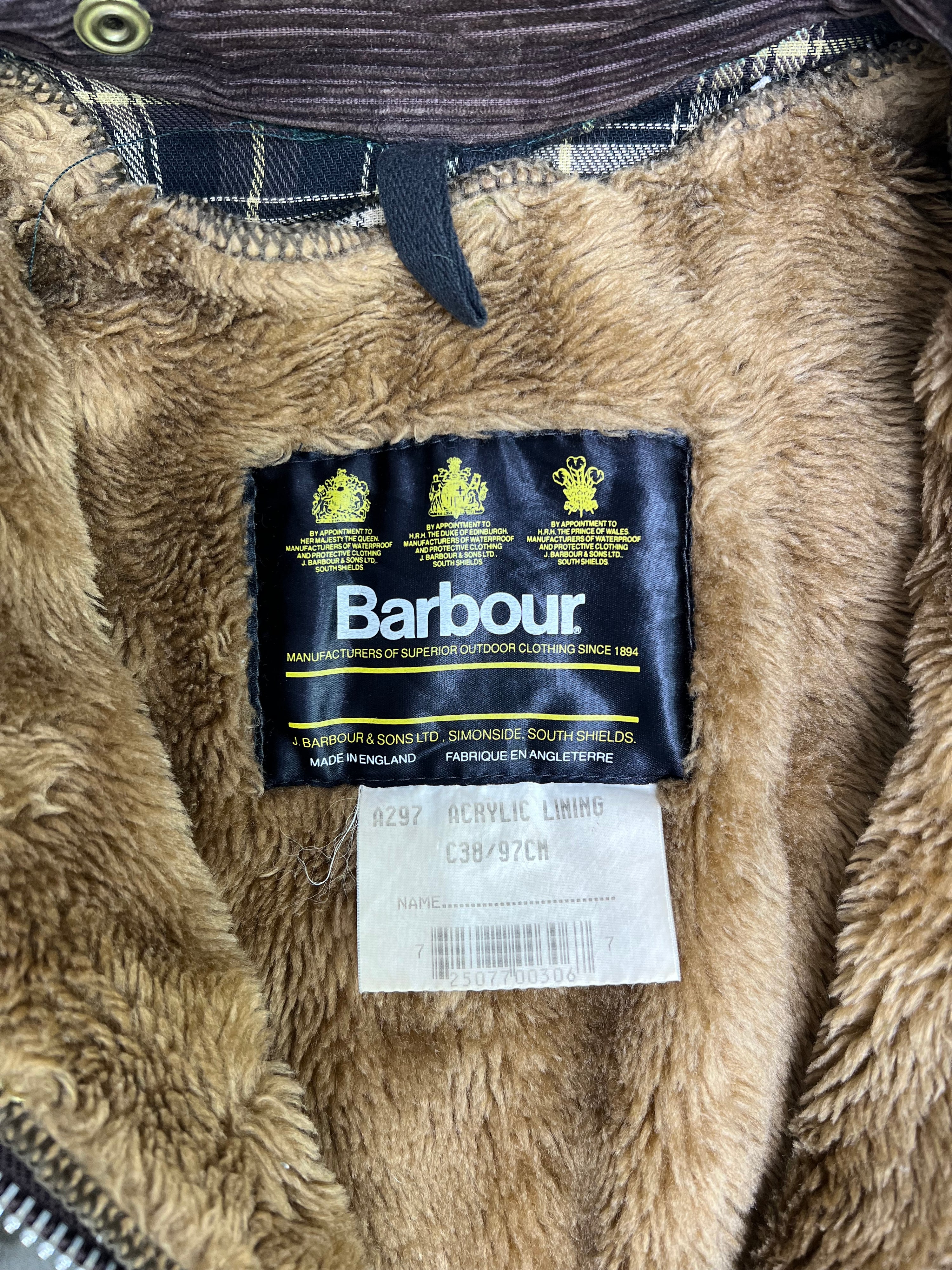 BARBOUR BEDALE WAXED JACKET GREEN - S/M