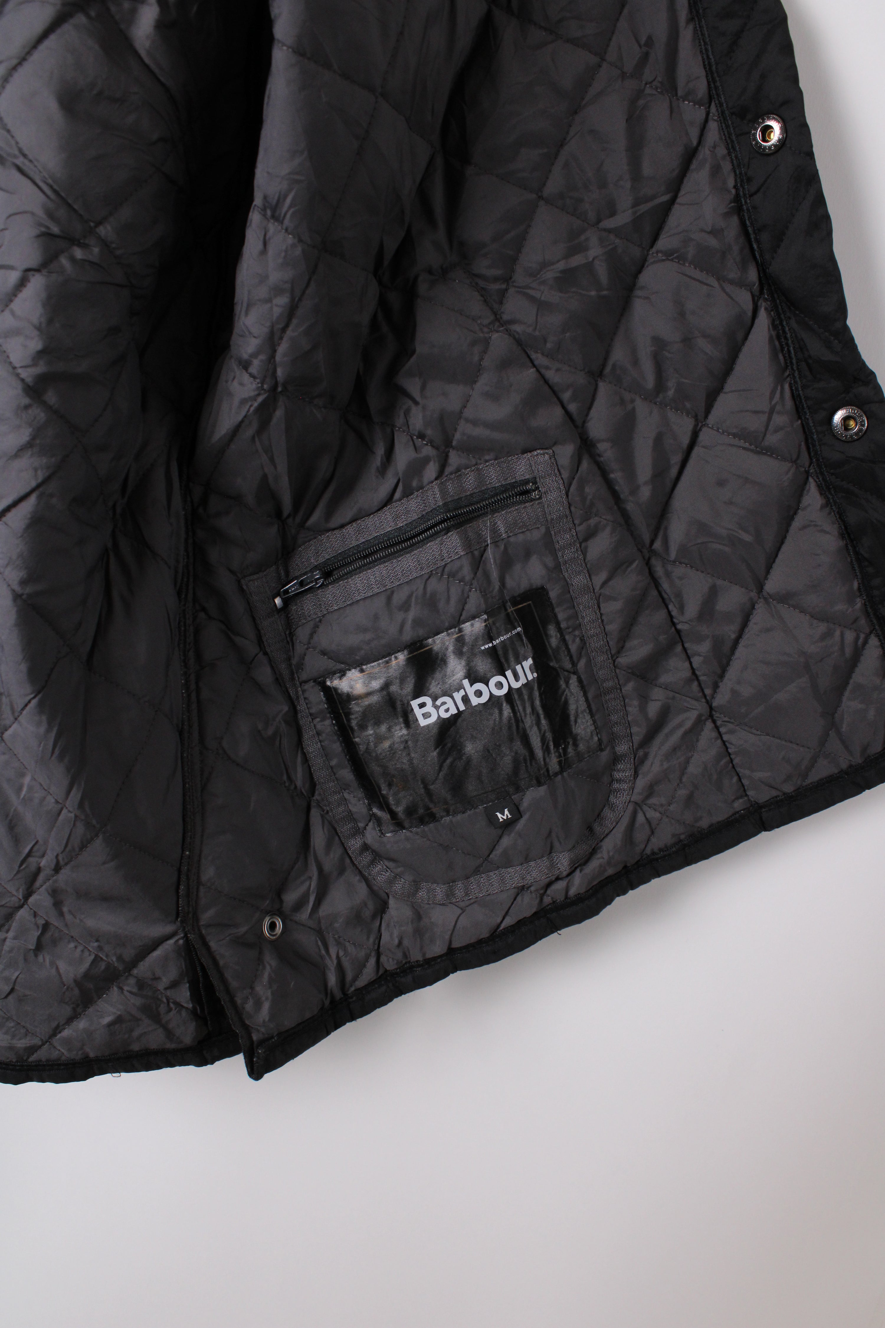 BARBOUR LIDDESDALE QUILTED JACKET BLACK - M