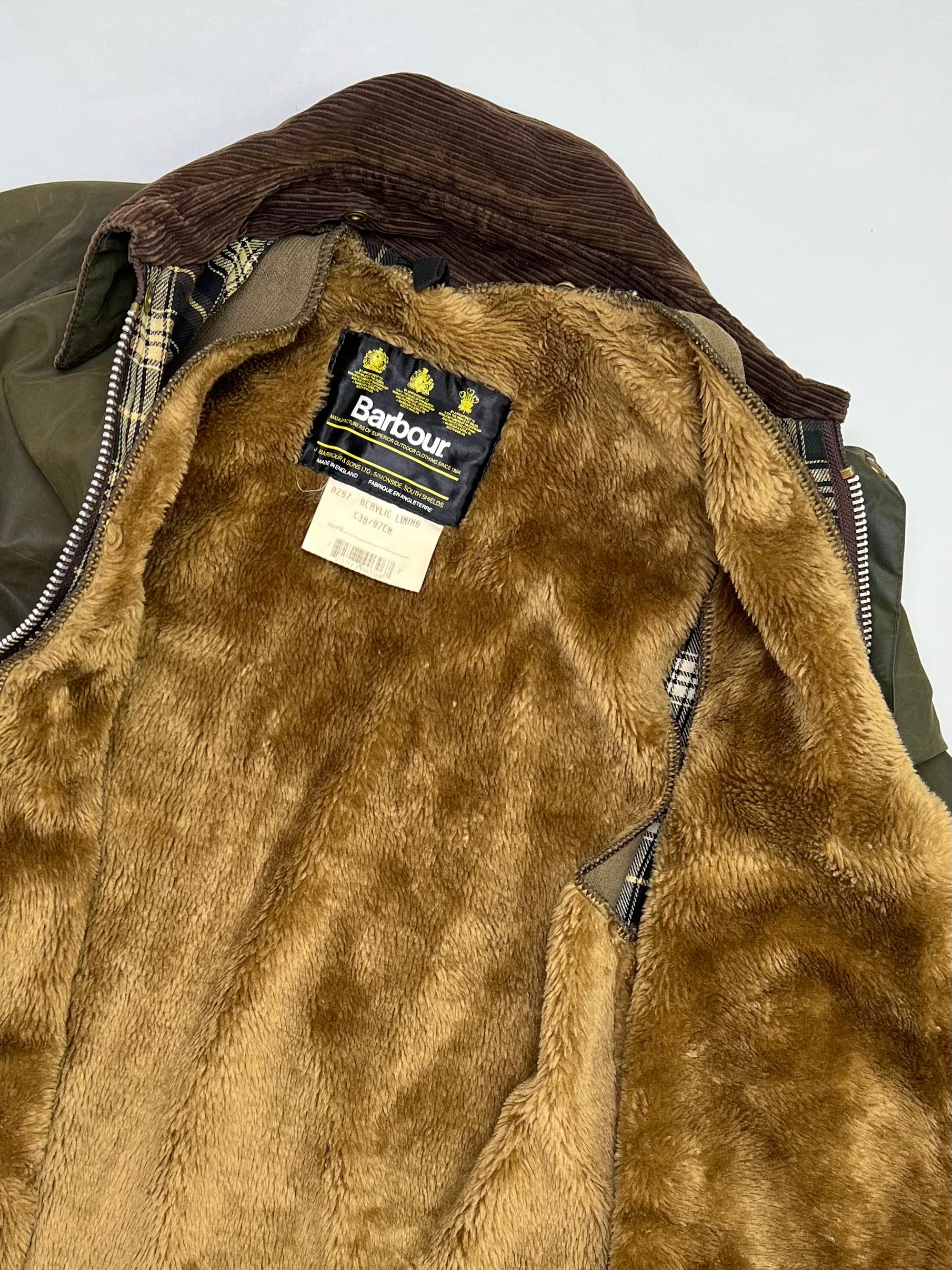 BARBOUR BEDALE WAXED JACKET GREEN - S/M