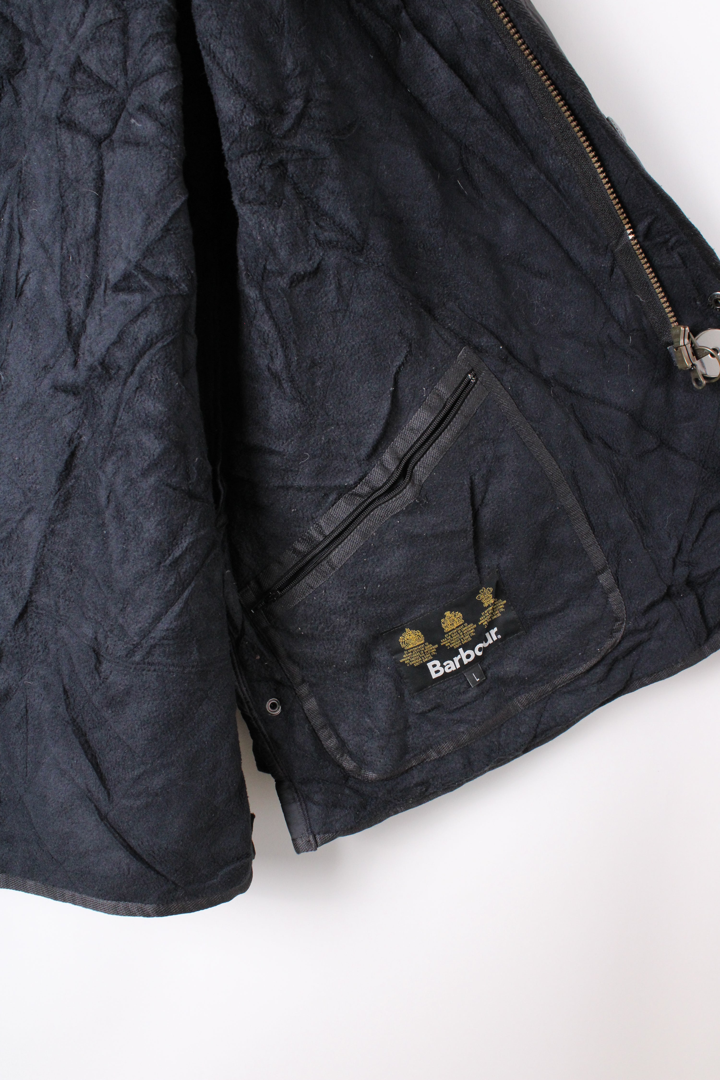 BARBOUR QUILTED JACKET POLARQUILT BLUE - L