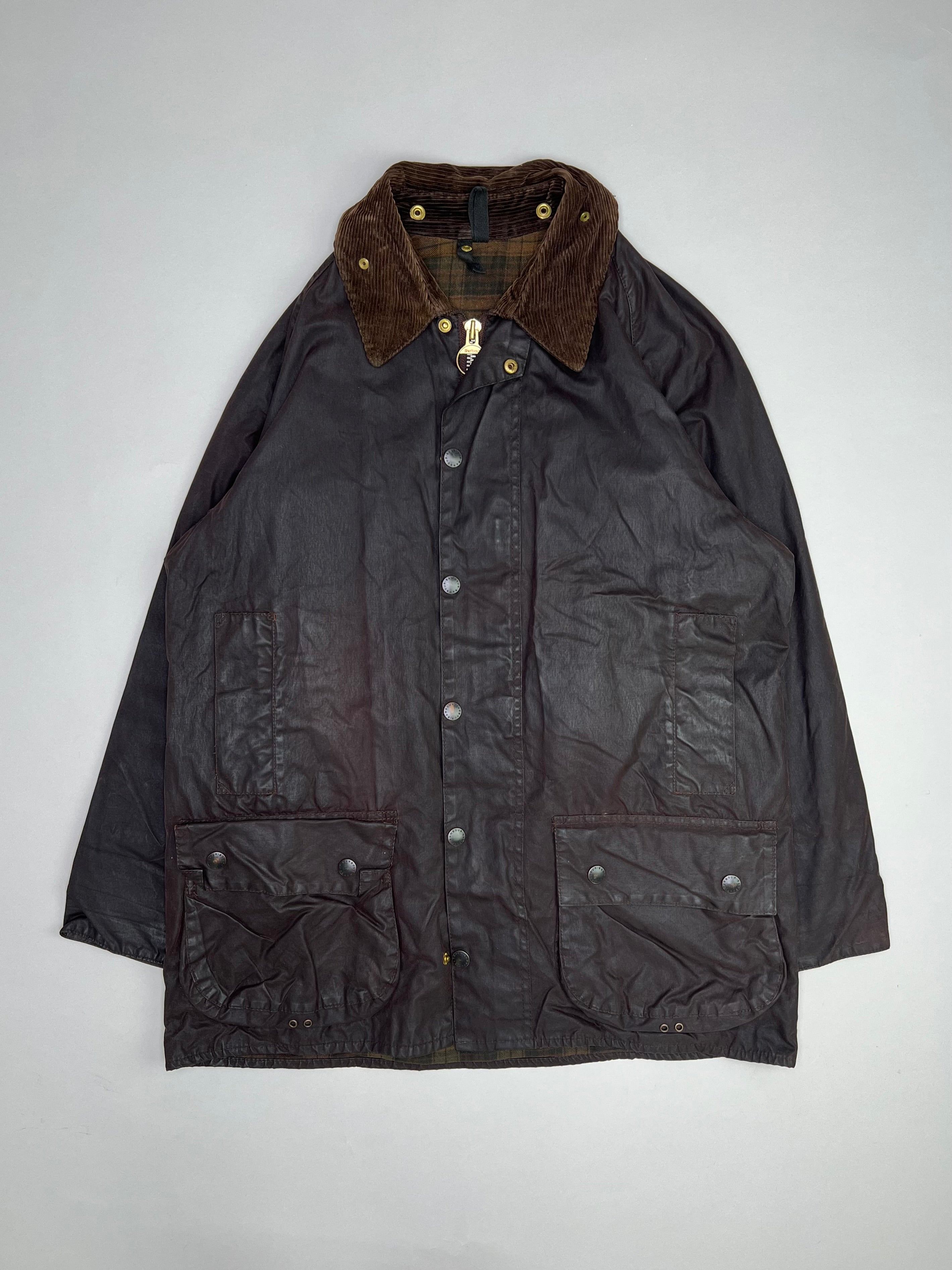 BARBOUR BEAUFORT WAXED JACKET RUSTIC BROWN - S/M