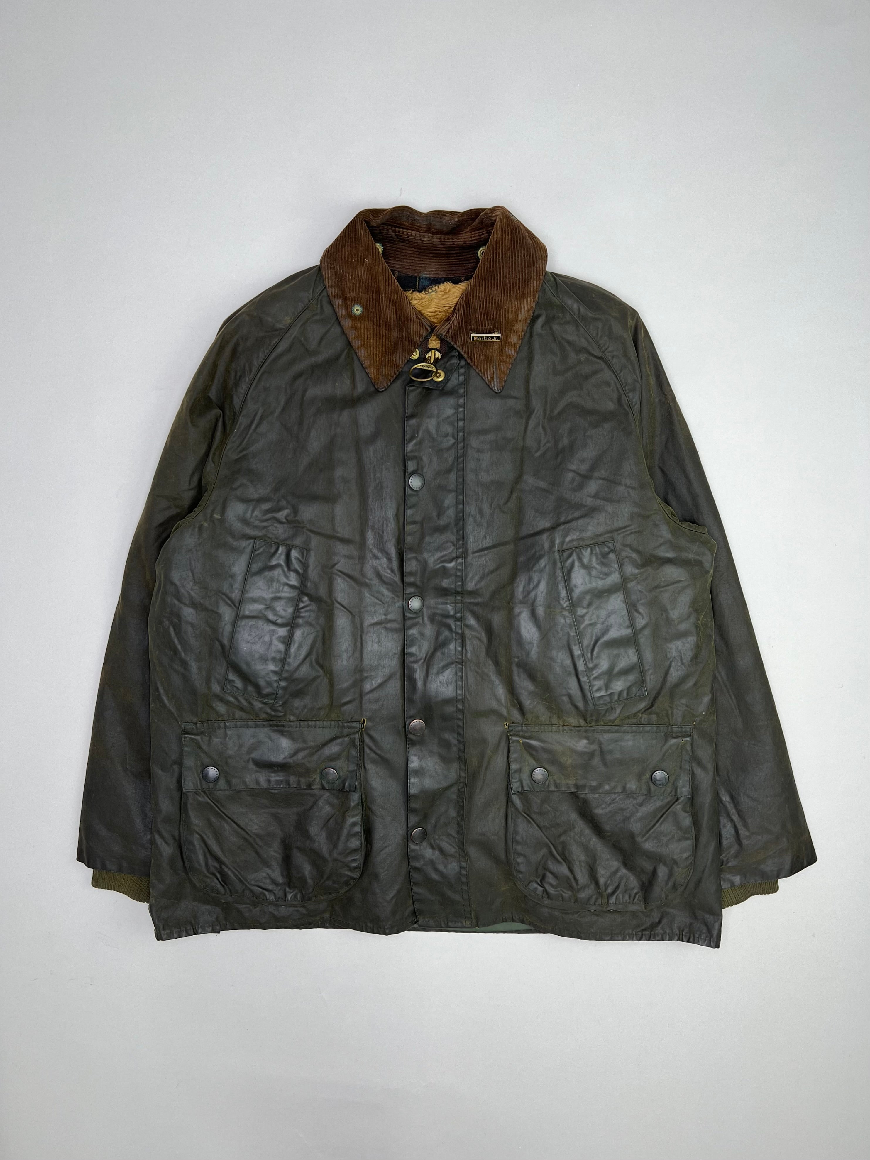 BARBOUR BEDALE WAXED JACKET GREEN - S/M
