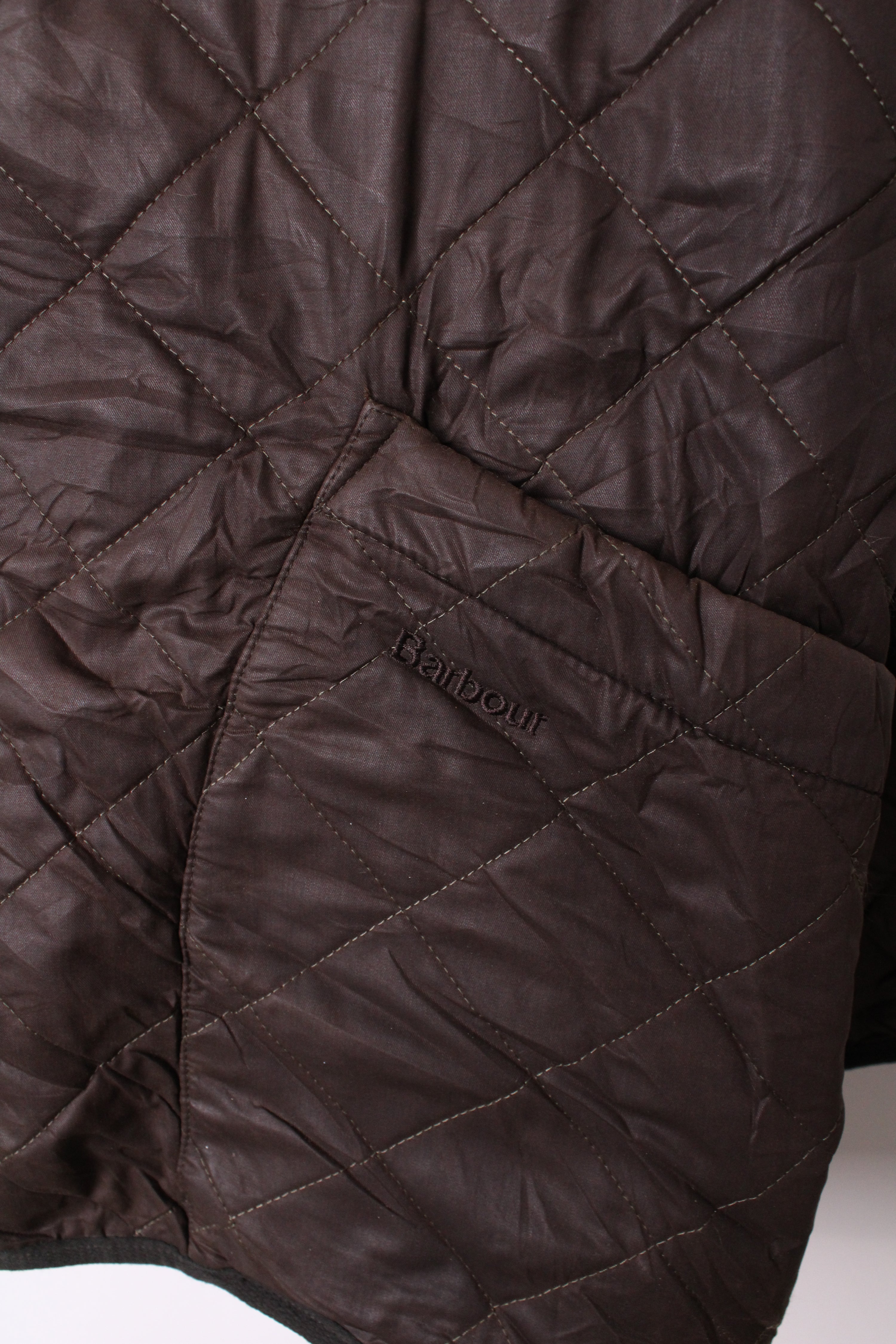 BARBOUR QUILTED JACKET POLARQUILT BROWN - XXL