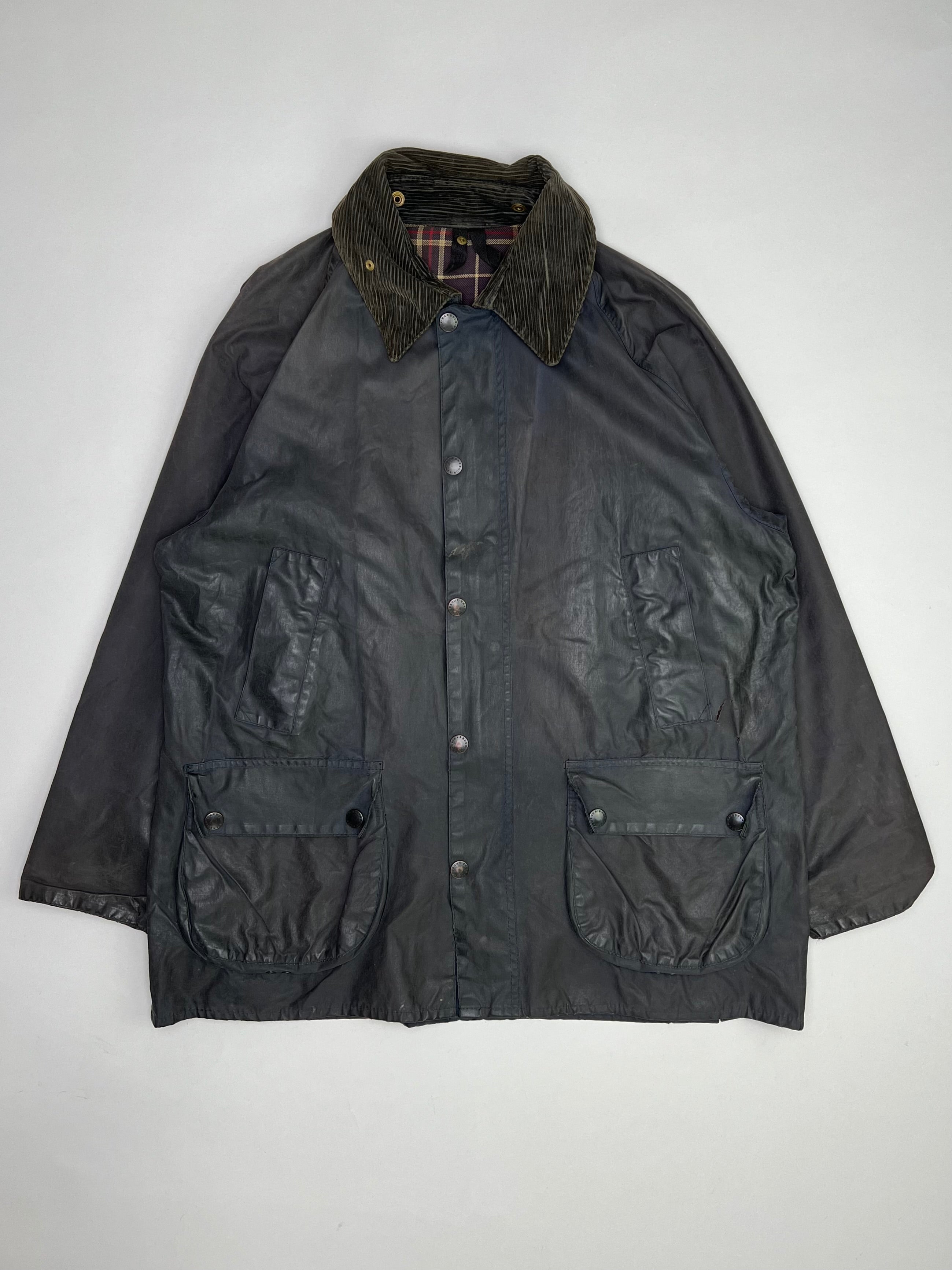 BARBOUR BEDALE WAXED JACKET BLUE - M/L