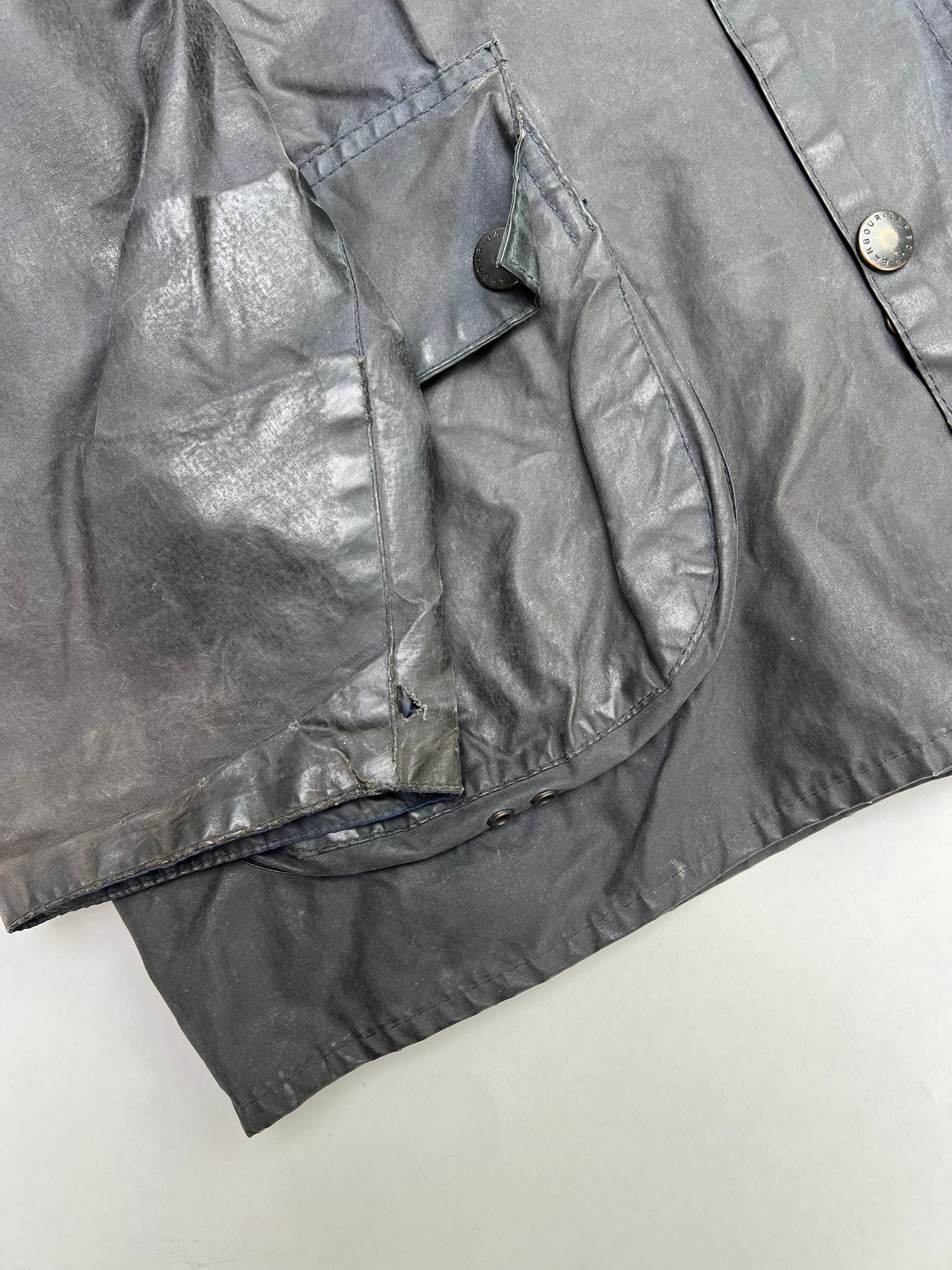 BARBOUR BEDALE WAXED JACKET BLUE - M/L