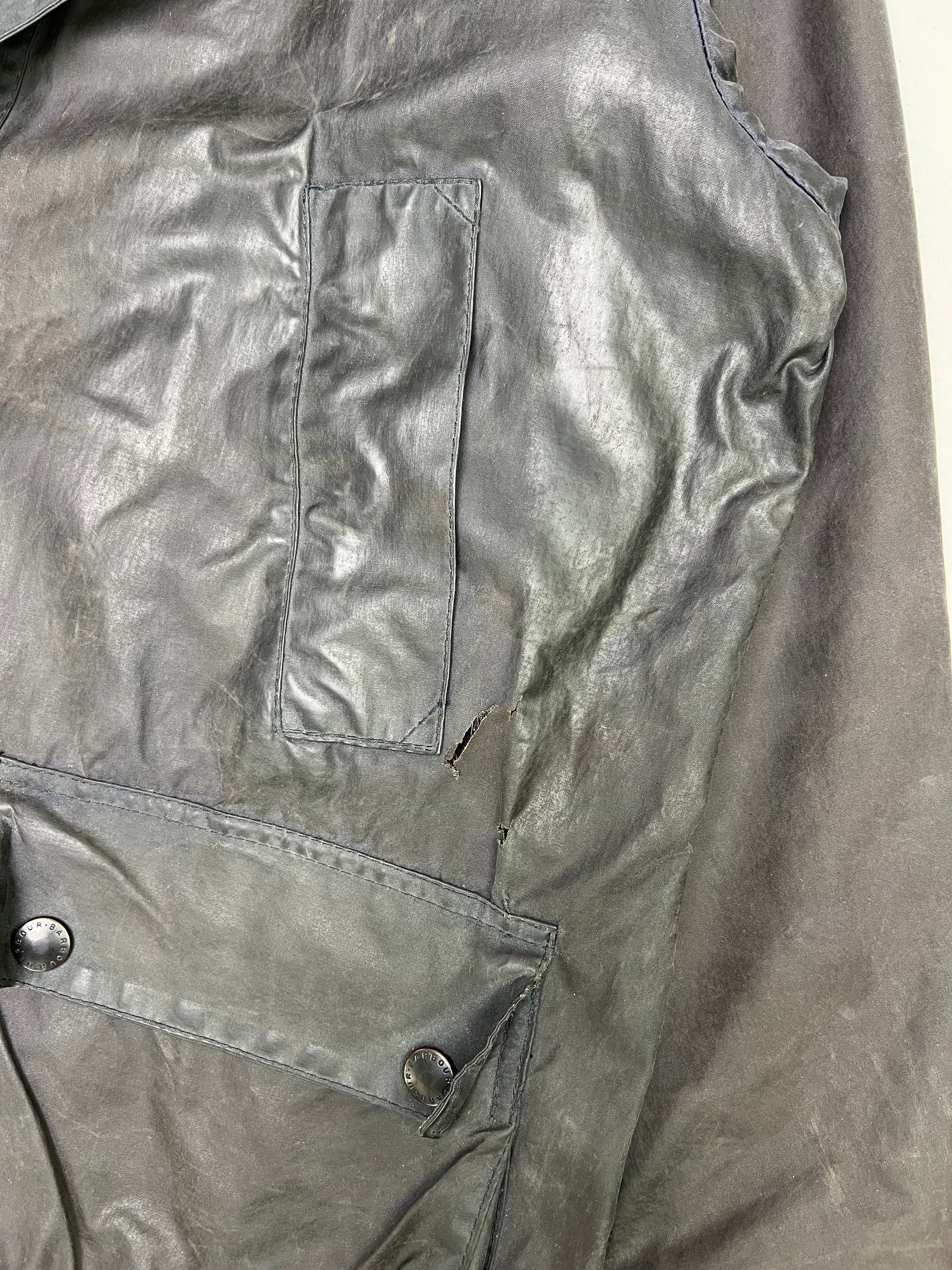 BARBOUR BEDALE WAXED JACKET BLUE - M/L