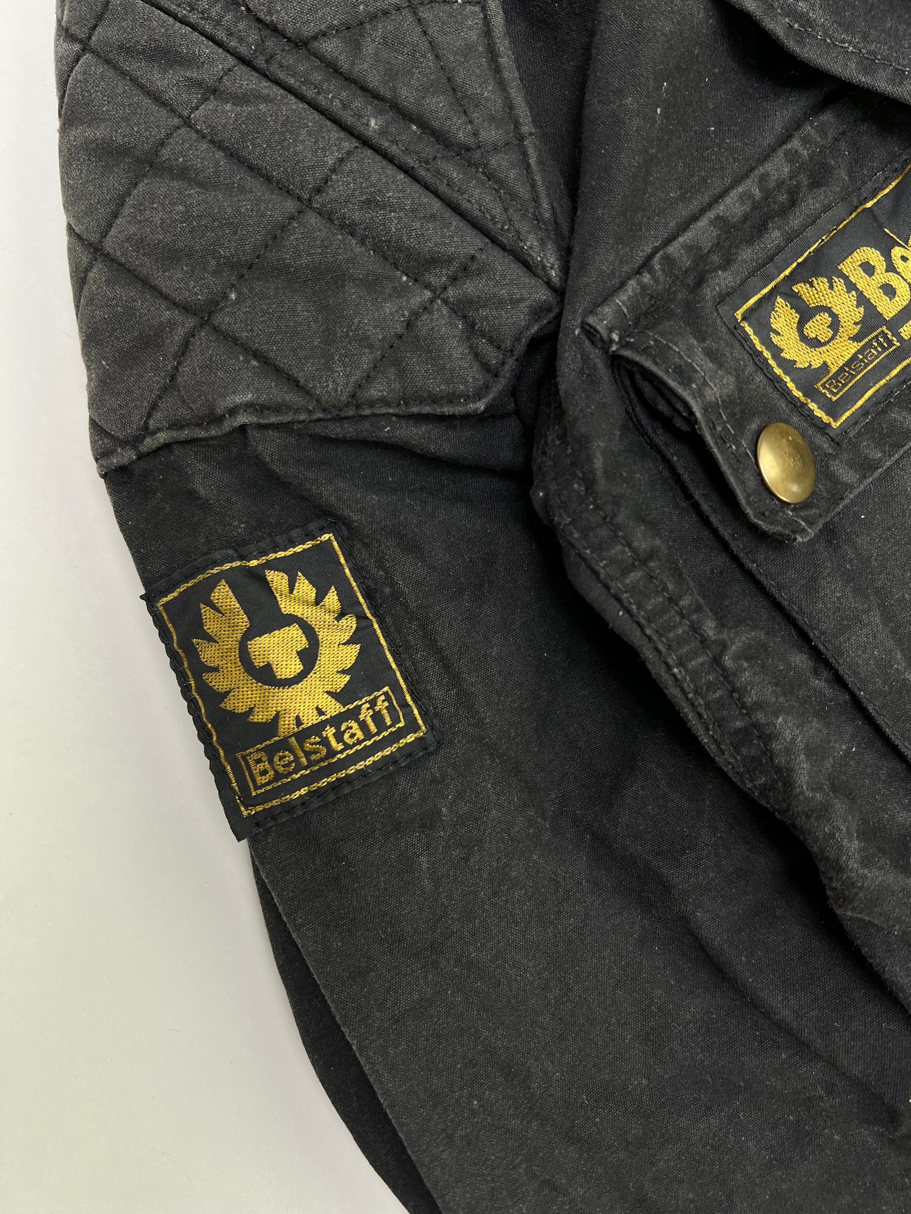 BELSTAFF TRIALMASTER VINTAGE 80S WAXED MOTORCYCLE JACKET  - M/L