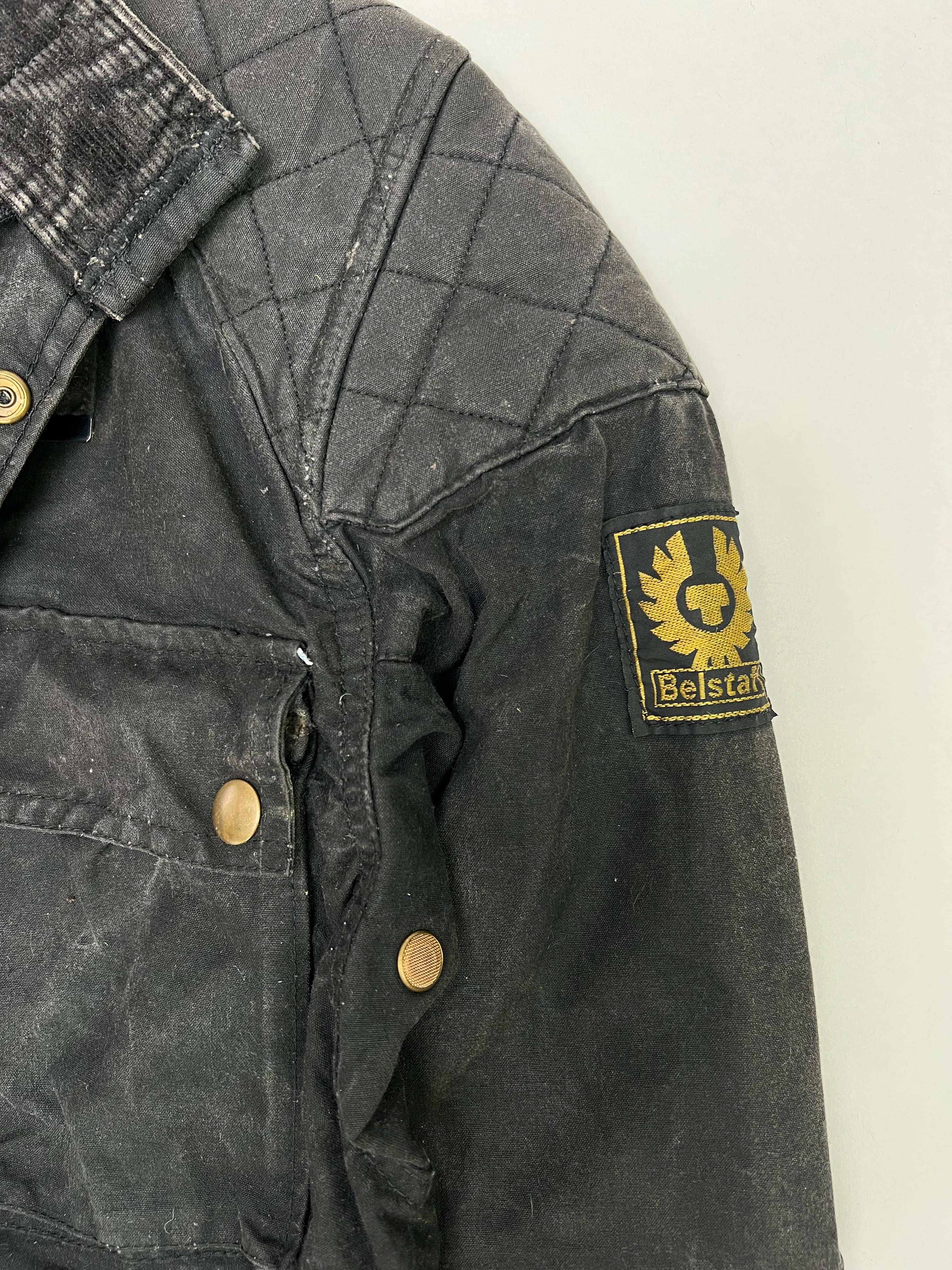 BELSTAFF TRIALMASTER VINTAGE 80S WAXED MOTORCYCLE JACKET  - M/L