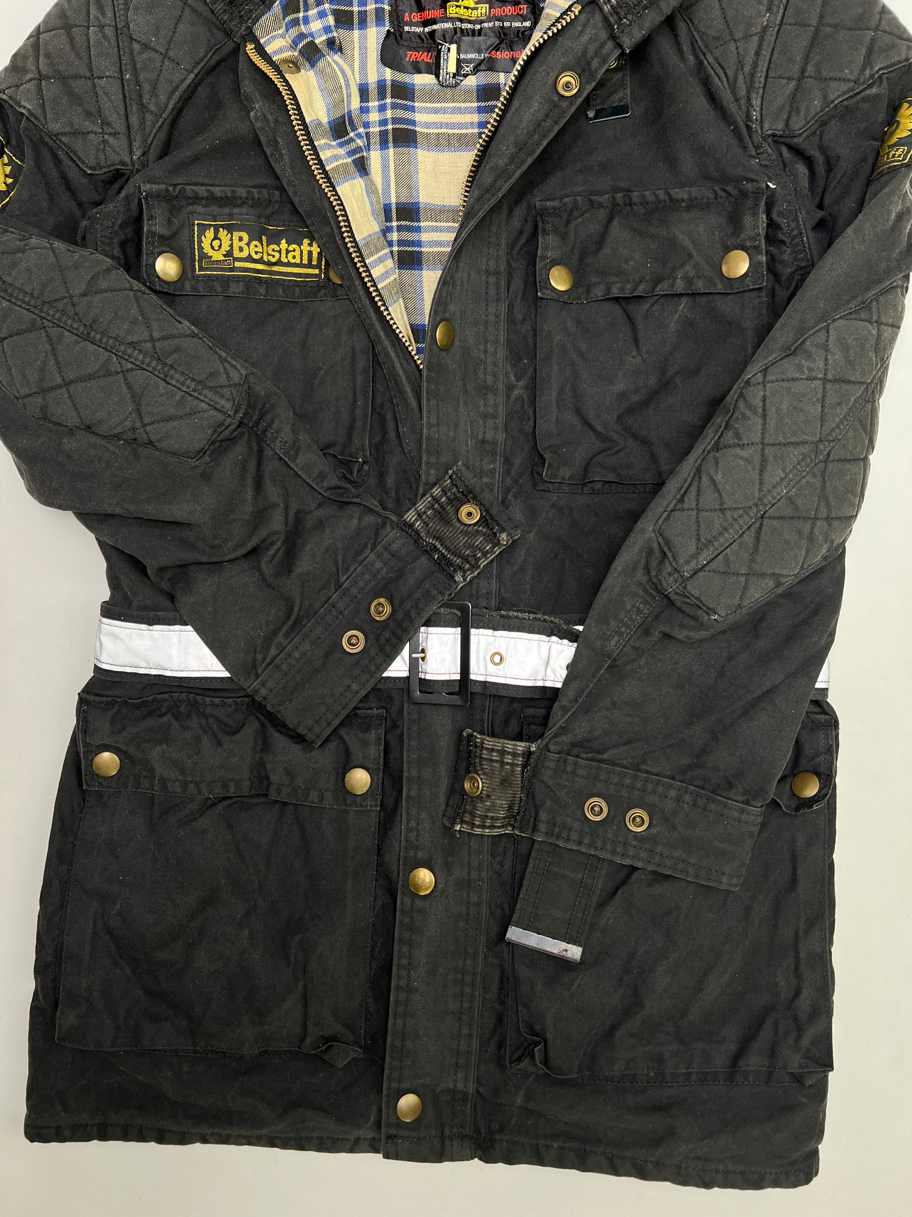 BELSTAFF TRIALMASTER VINTAGE 80S WAXED MOTORCYCLE JACKET  - M/L