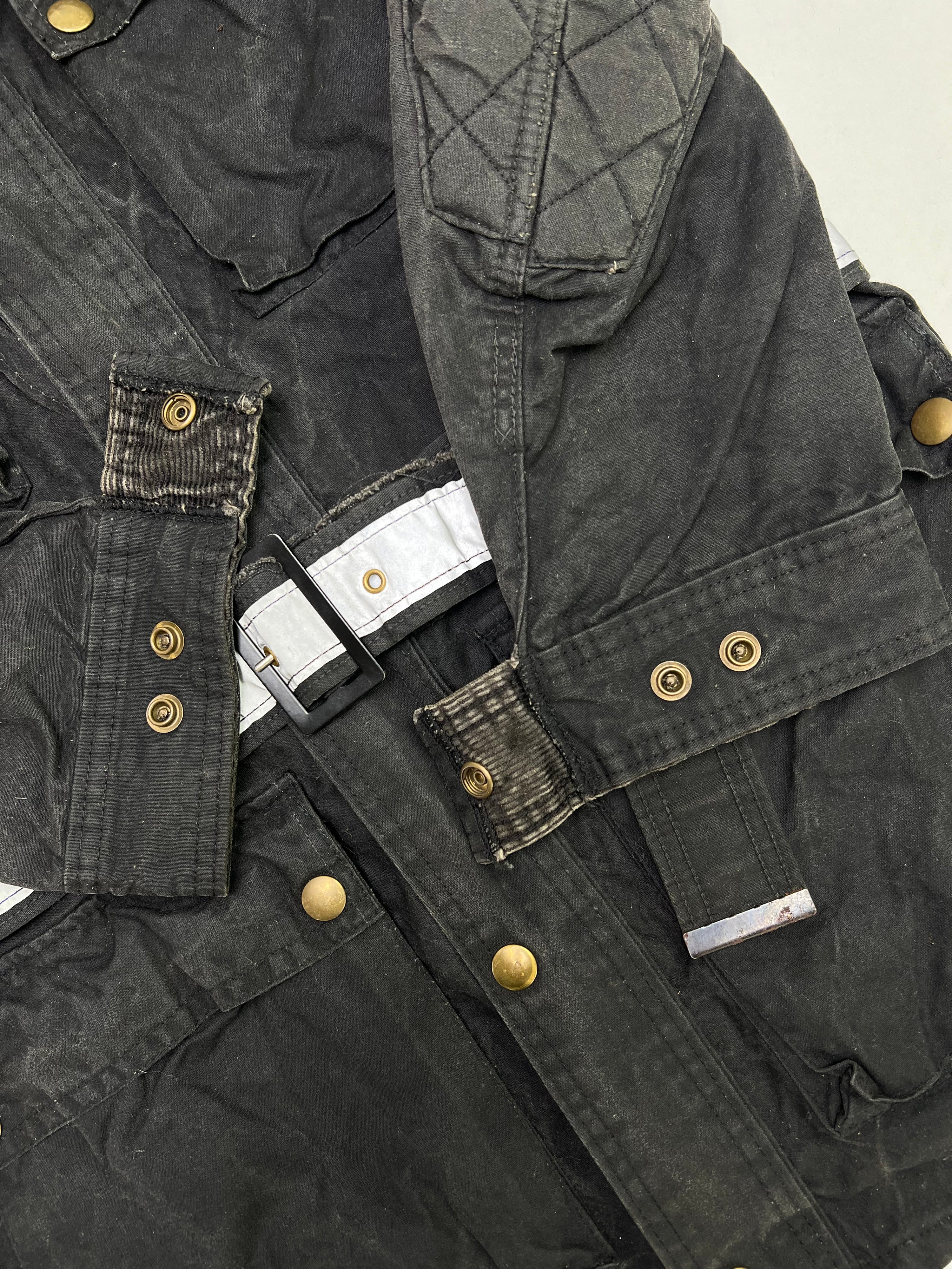 BELSTAFF TRIALMASTER VINTAGE 80S WAXED MOTORCYCLE JACKET  - M/L